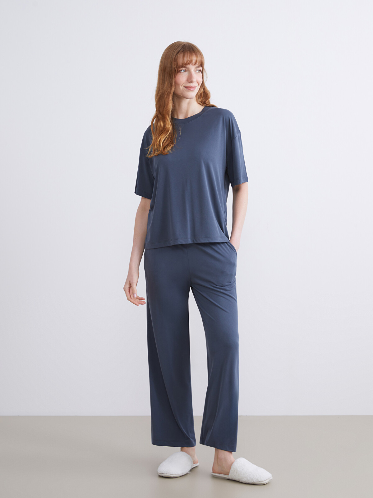 LCW DREAM Beli Lastikli Kadın Kapri Pijama Altı - S5RY44Z8-HKG