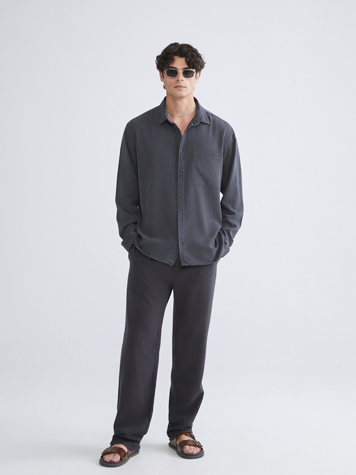 XSIDE Rahat Kalıp Gabardin Erkek Pantolon - S5S459Z8-R34 | LC Waikiki