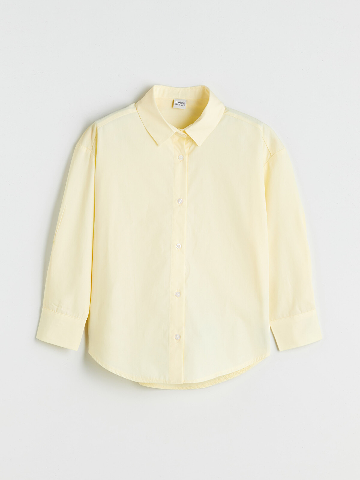 LCW Kids Sarı Basic Uzun Kollu Kız Çocuk Gömlek - S5S509Z4-DJQ | LCW