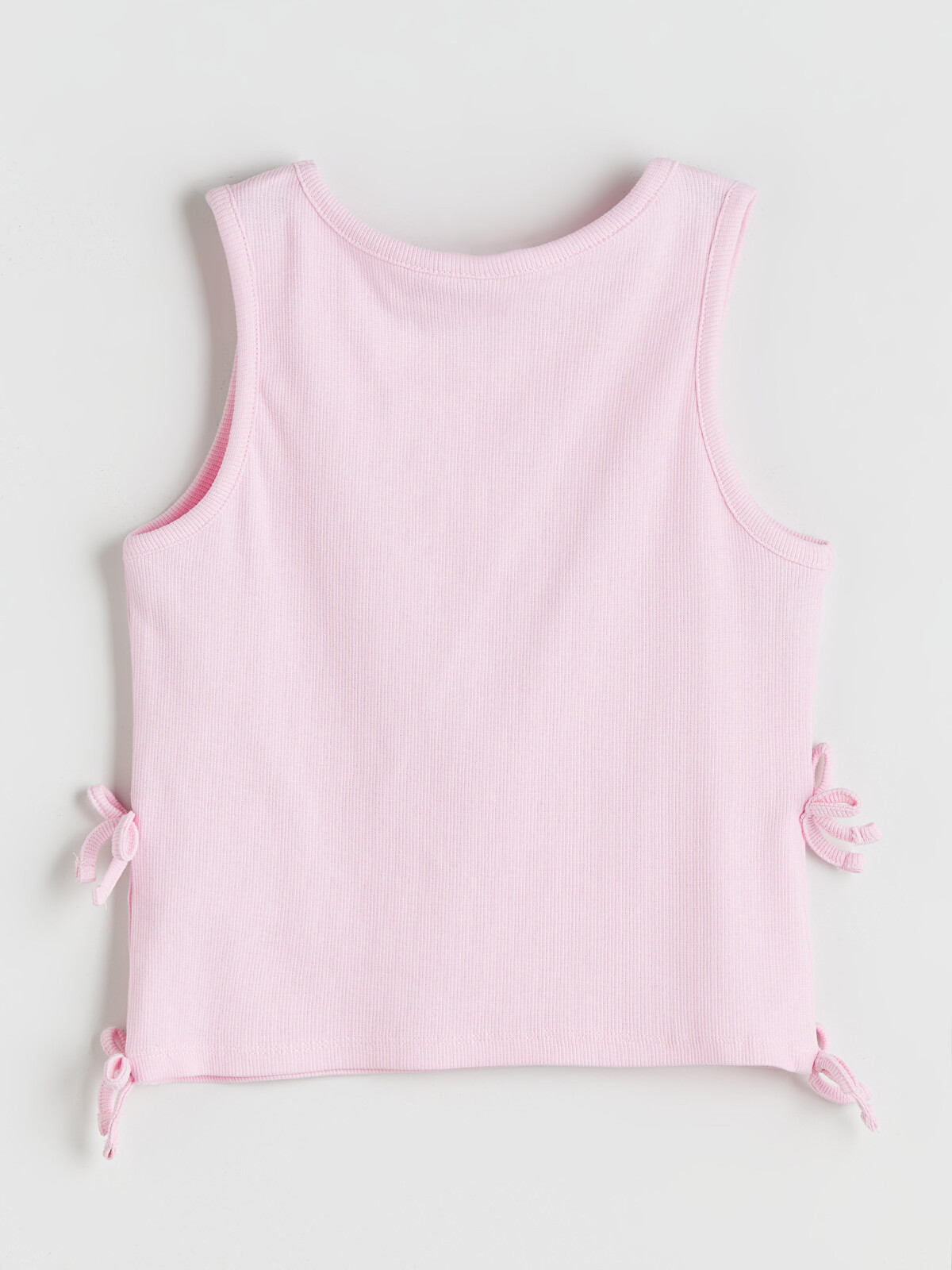 LCW Kids Pembe Bisiklet Yaka Kuromi Baskılı Kız Çocuk Crop Atlet