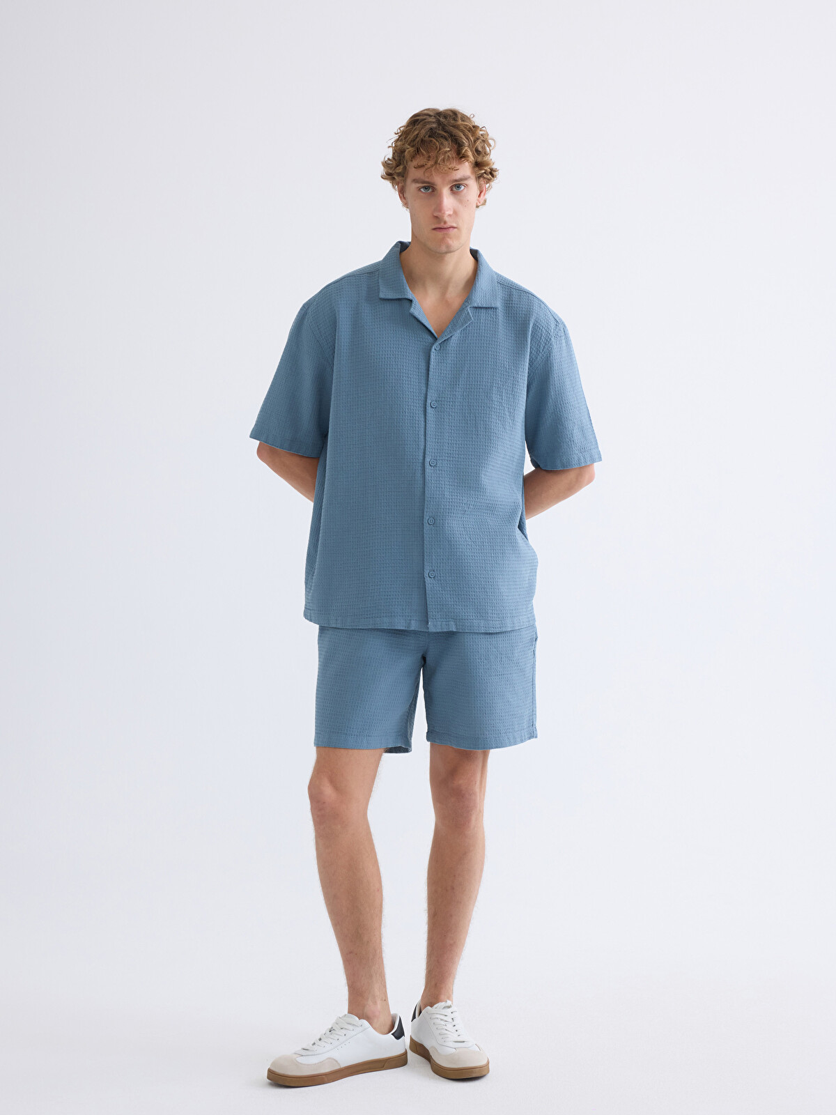XSIDE Relaxed Fit Men's Shorts - S5SB22Z8-GZB - LC Waikiki