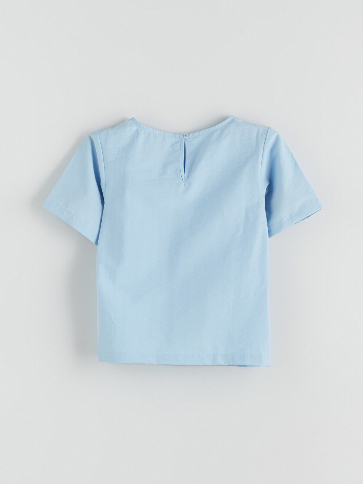 LCW Kids Mavi Bisiklet Yaka Kız Çocuk Bluz - S5SB29Z4-90X | LCW