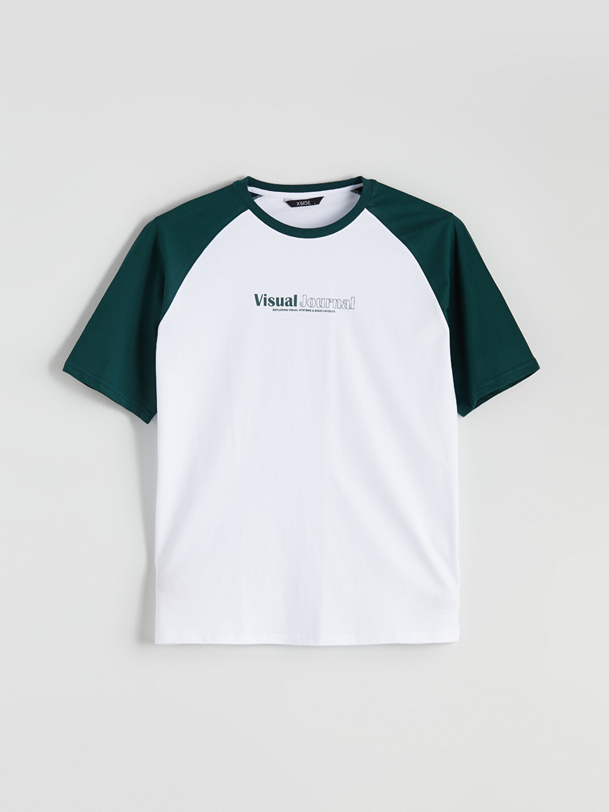 XSIDE Crew Neck Color Block Jersey Men's T-Shirt - S5SB30Z8-J1P