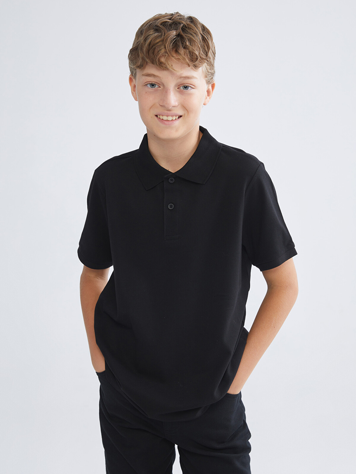 LCW Kids Polo Yaka Erkek Çocuk Tişört
