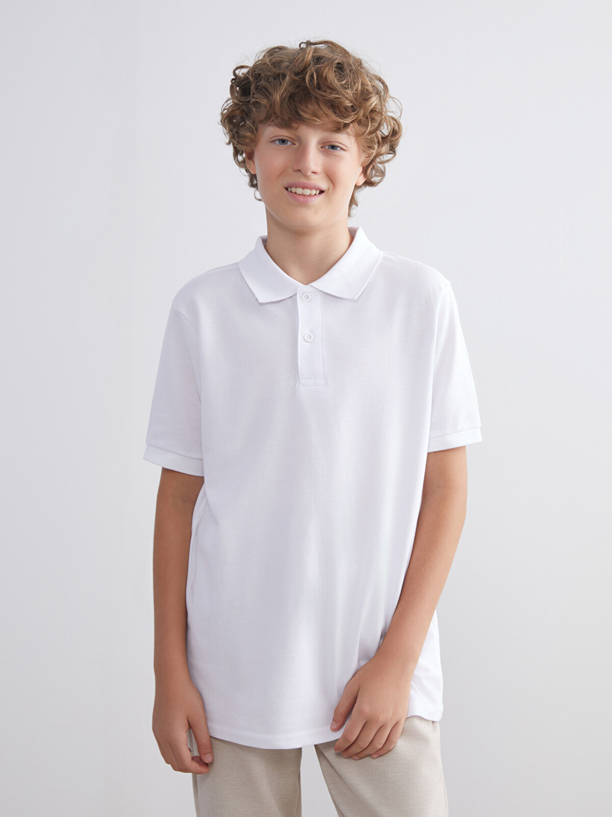 LCW Kids Polo Yaka Erkek Çocuk Tişört