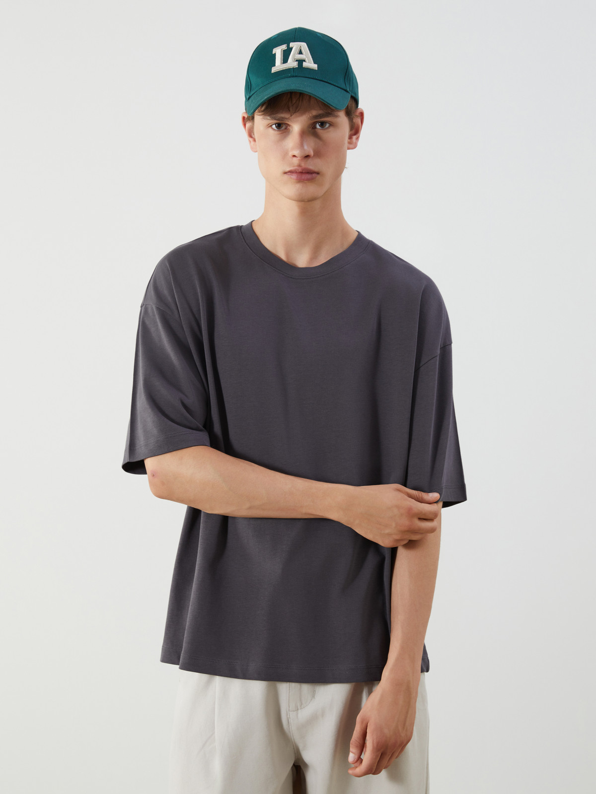 XSIDE Crew Neck Jersey Men's T-shirt - W50161Z8-EXQ | LC Waikiki
