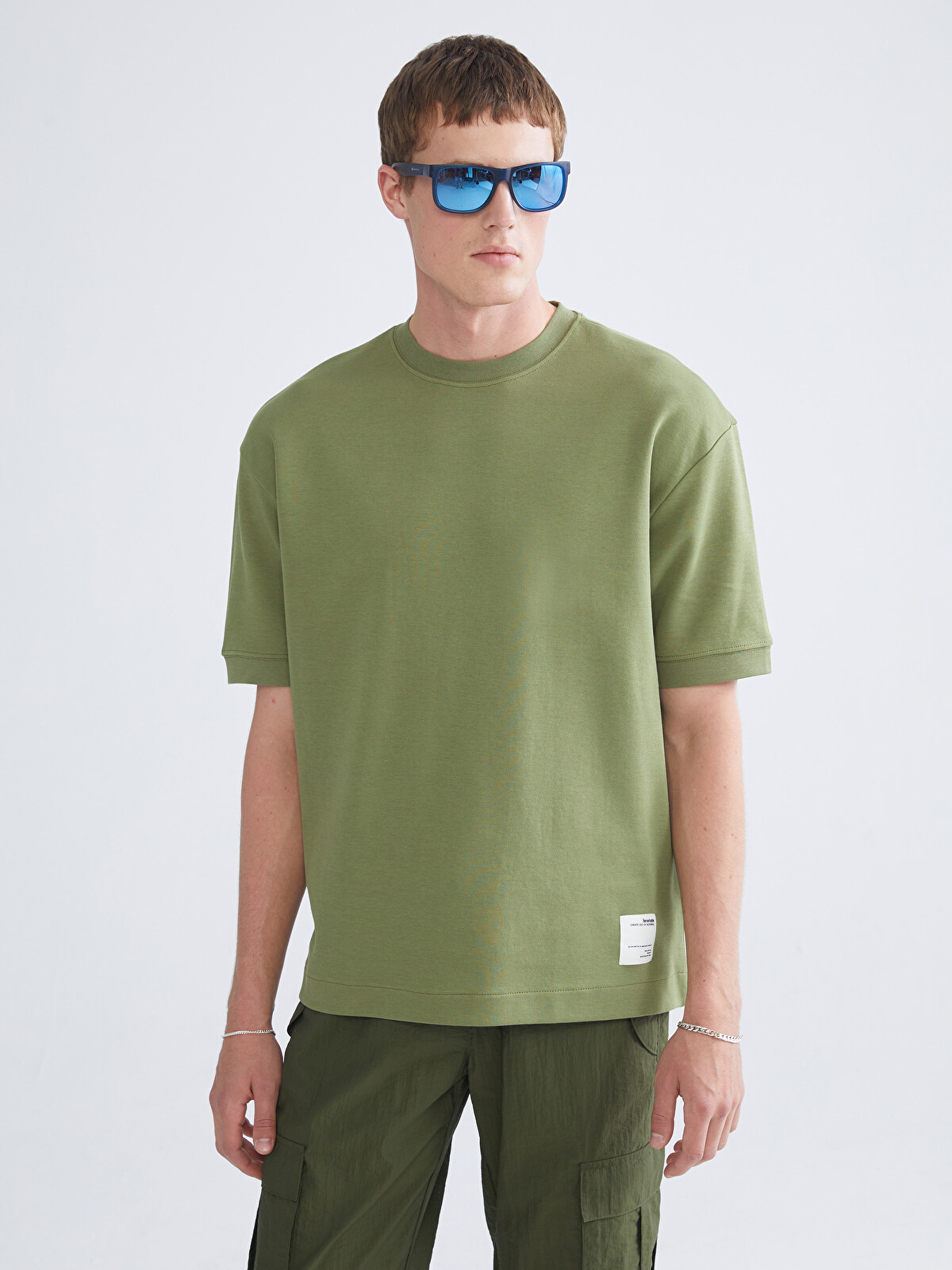 XSIDE Crew Neck Men's T-shirt - W50170Z8-H0E | LC Waikiki