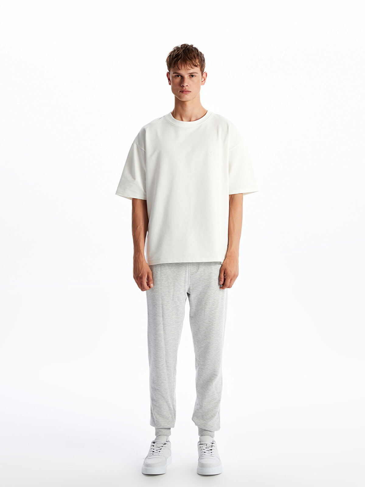 XSIDE Gri Slim Fit Erkek Jogger Eşofman Altı - W50174Z8-LAL | LCW
