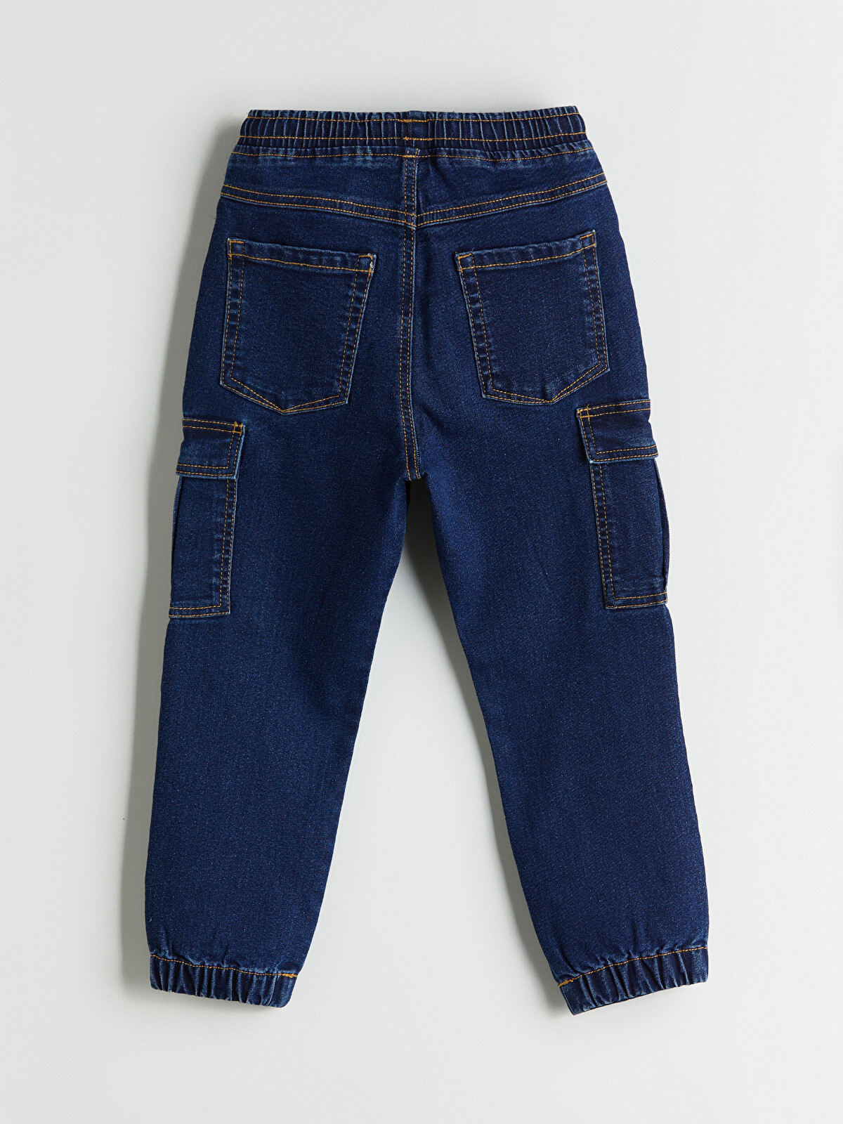 LCW Kids İndigo Beli Lastikli Erkek Çocuk Jogger Jean Pantolon