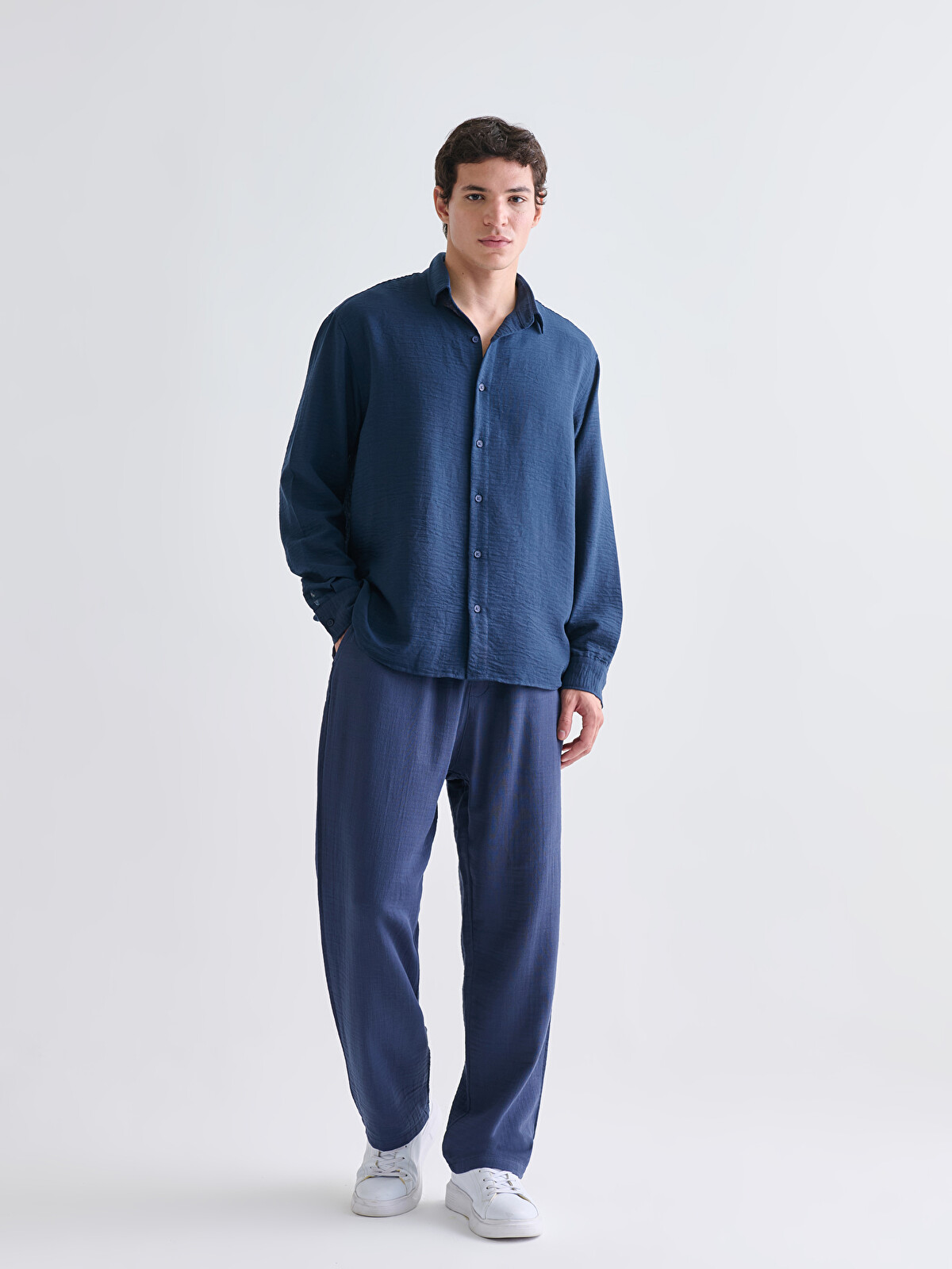 XSIDE Regular Fit Long Sleeve Men's Shirt - W50886Z8-J2Y - LC Waikiki