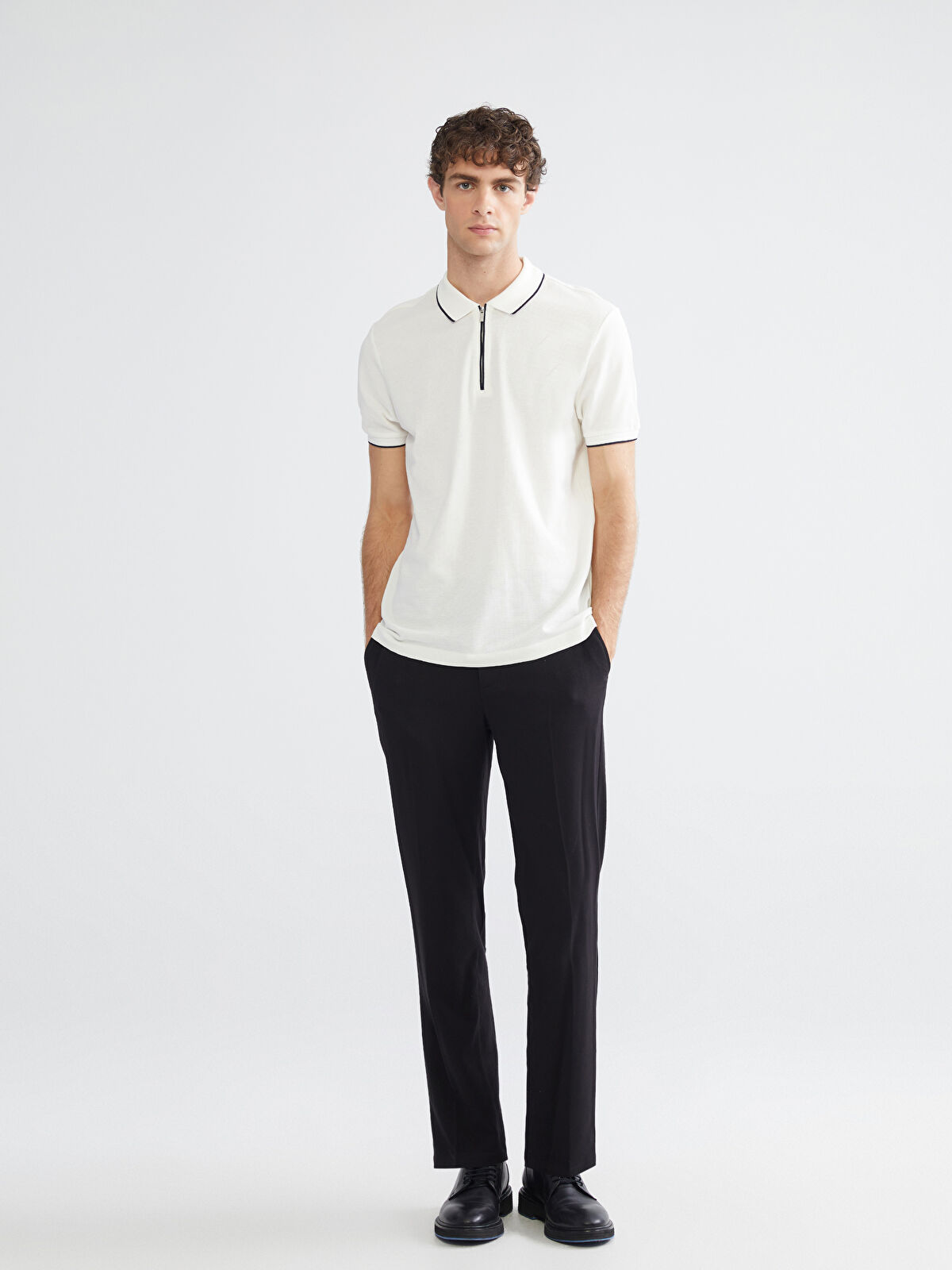 SOUTHBLUE Siyah Yandan Cepli Beli Lastikli Erkek Pantolon