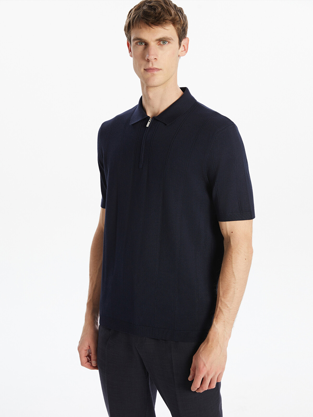 SOUTHBLUE Men's Polo Collar Knitted T-shirt - W51188Z8-RFH | LC