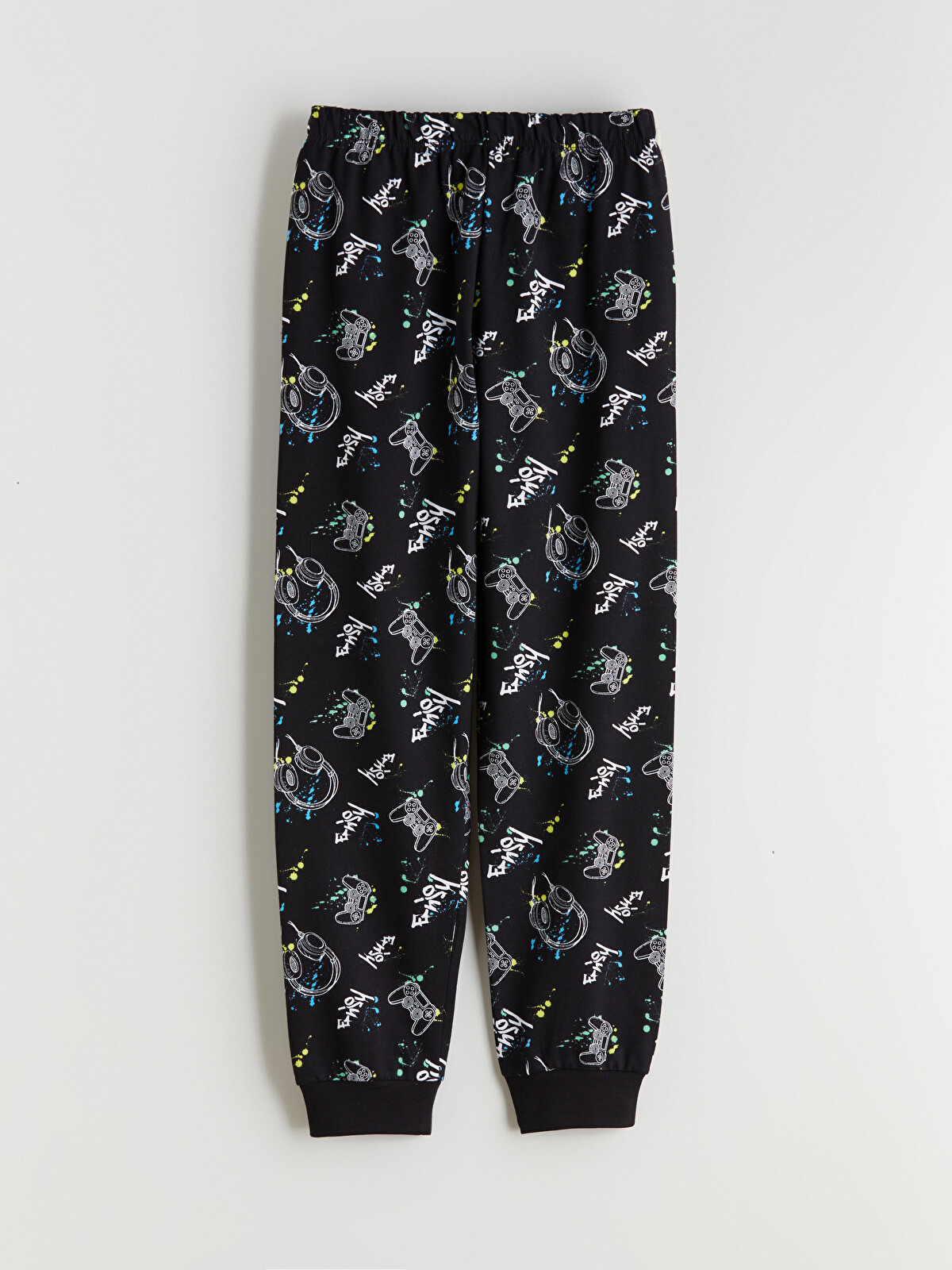 LCW Kids Siyah Bisiklet Yaka Erkek Çocuk Pijama Takımı - W51447Z4