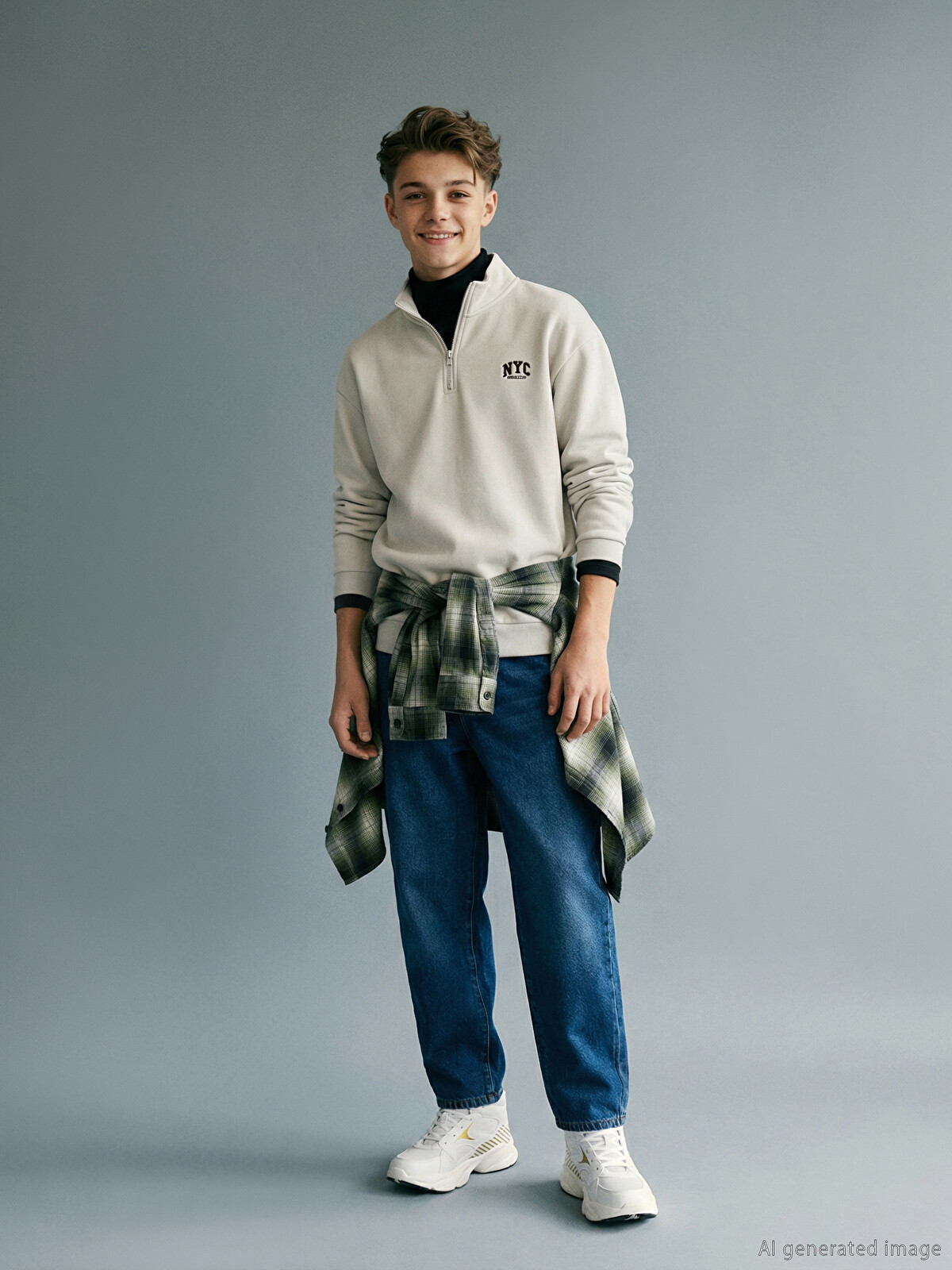 ユッキー LCW Kids Baggy Fit Boys' Jeans - W51570Z4-309 - LC Waikiki