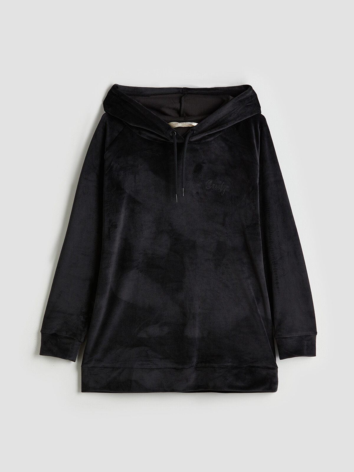 maison lulu pinot Isabel hood ブラックlitmus LCW DREAM Kapüşonlu Kadife Kadın Pijama Üstü - W51591Z8-CVL | LCW