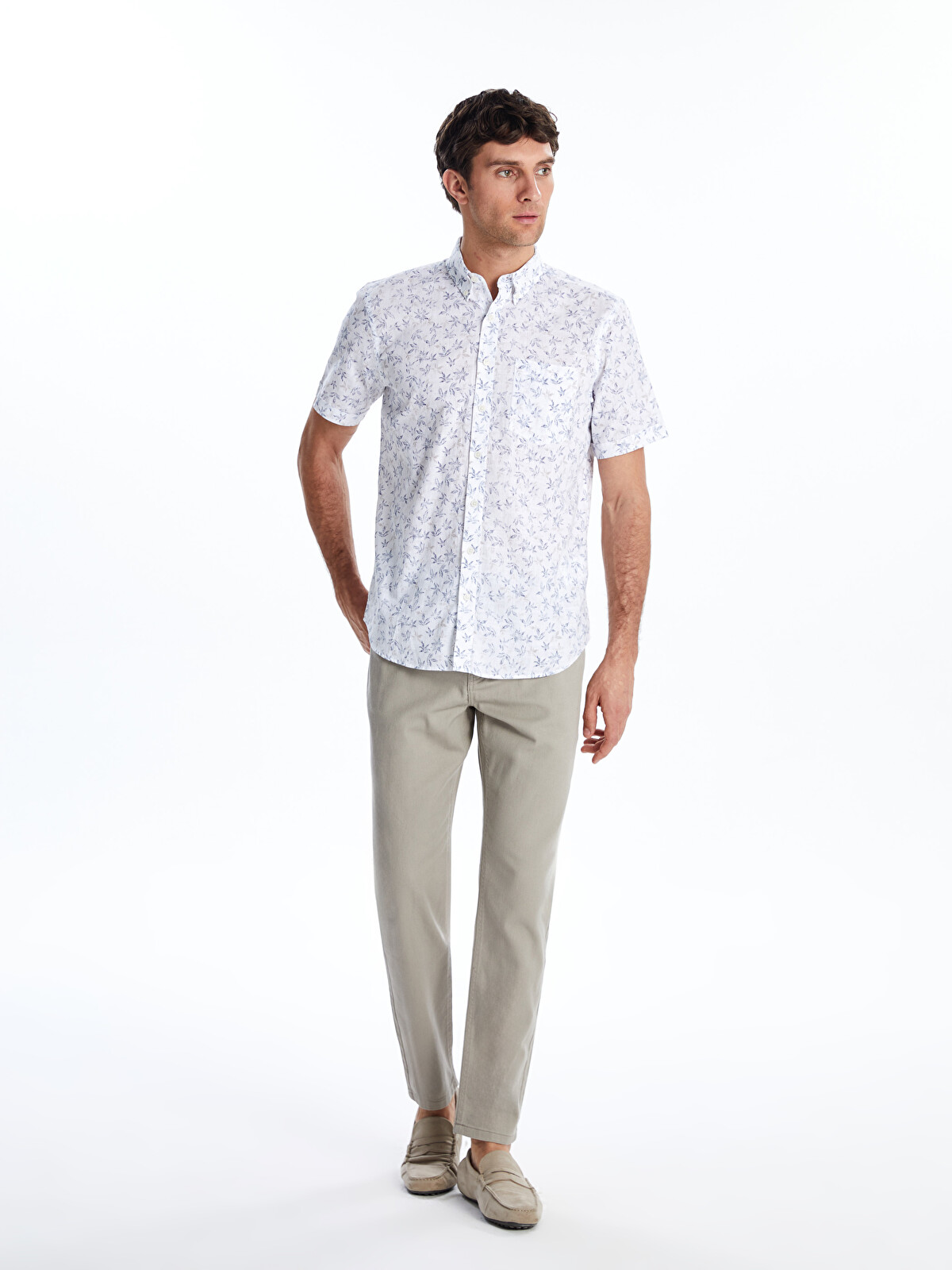 LCWAIKIKI Classic Slim Fit Men's Chino Trousers - W51789Z8-PWN