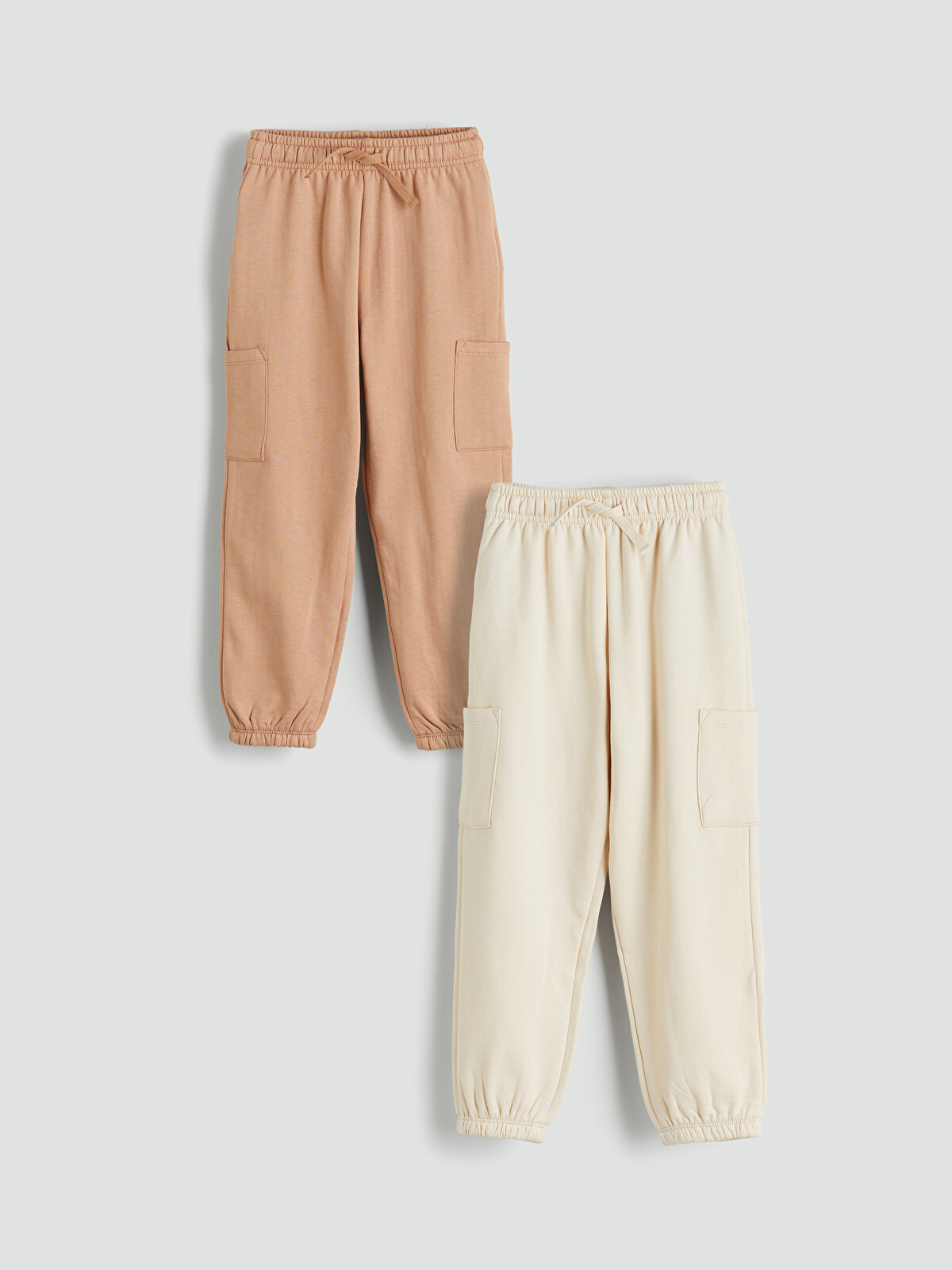 LCW Kids Elasticated Waist Boys' Sweatpants 2 Pack - W51990Z1-G6A