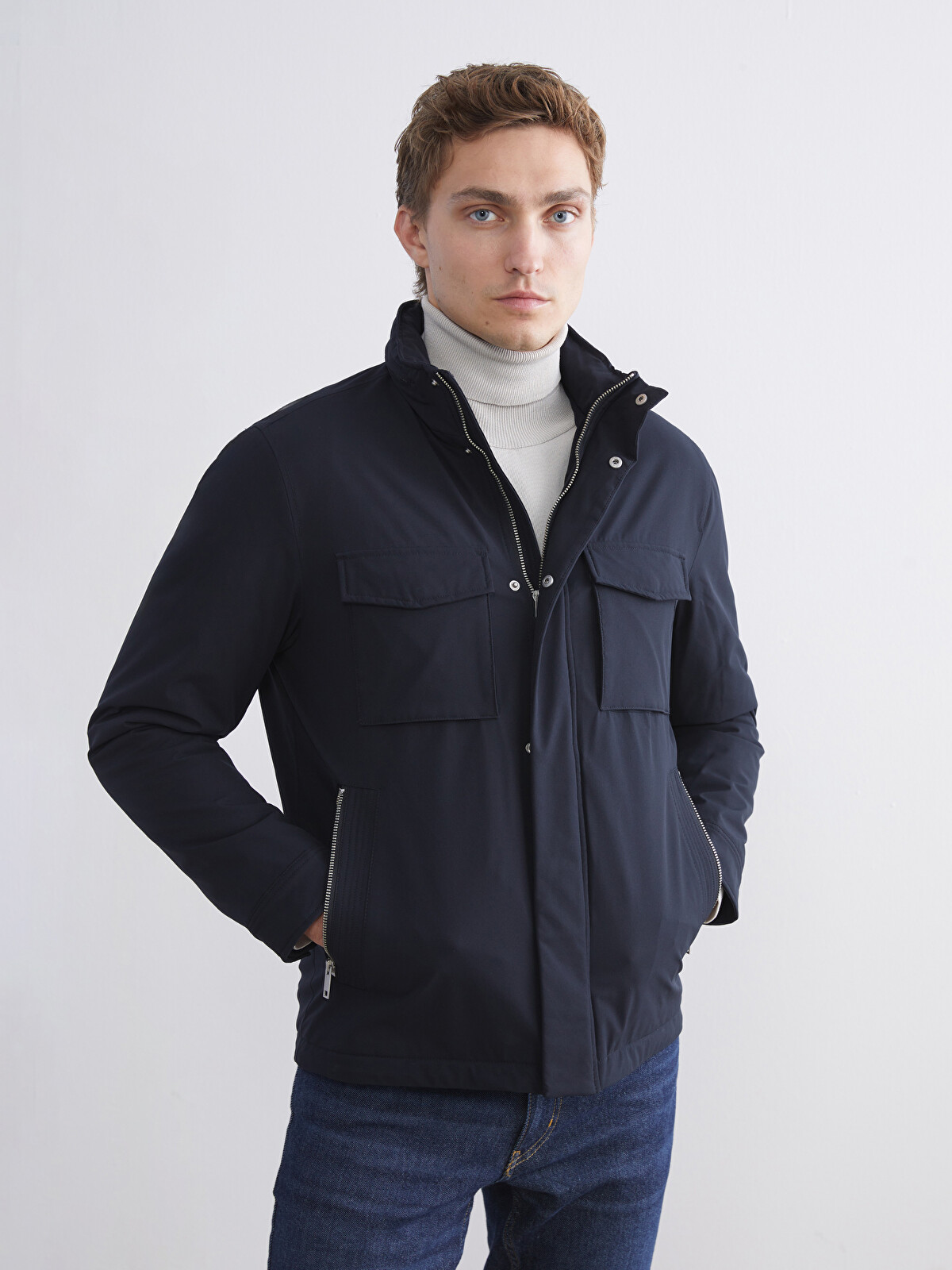 SOUTHBLUE Lacivert Kapüşonlu Erkek Ceket - W52078Z8-DWP | LCW