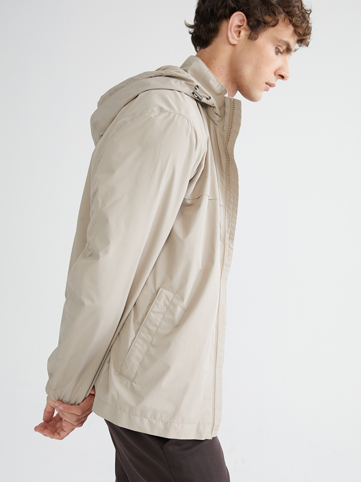 SOUTHBLUE Standard Fit Hooded Men's Coat - W52084Z8-QYX | LC Waikiki