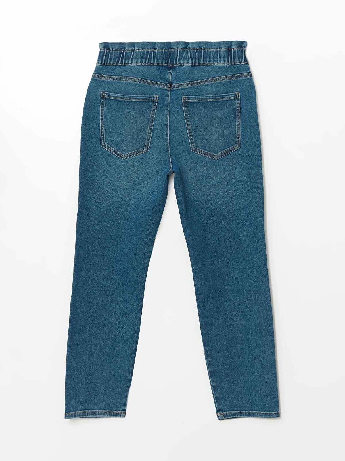 LCWAIKIKI Classic Blugi Slim Mom cu Talie Elastică pentru Femei