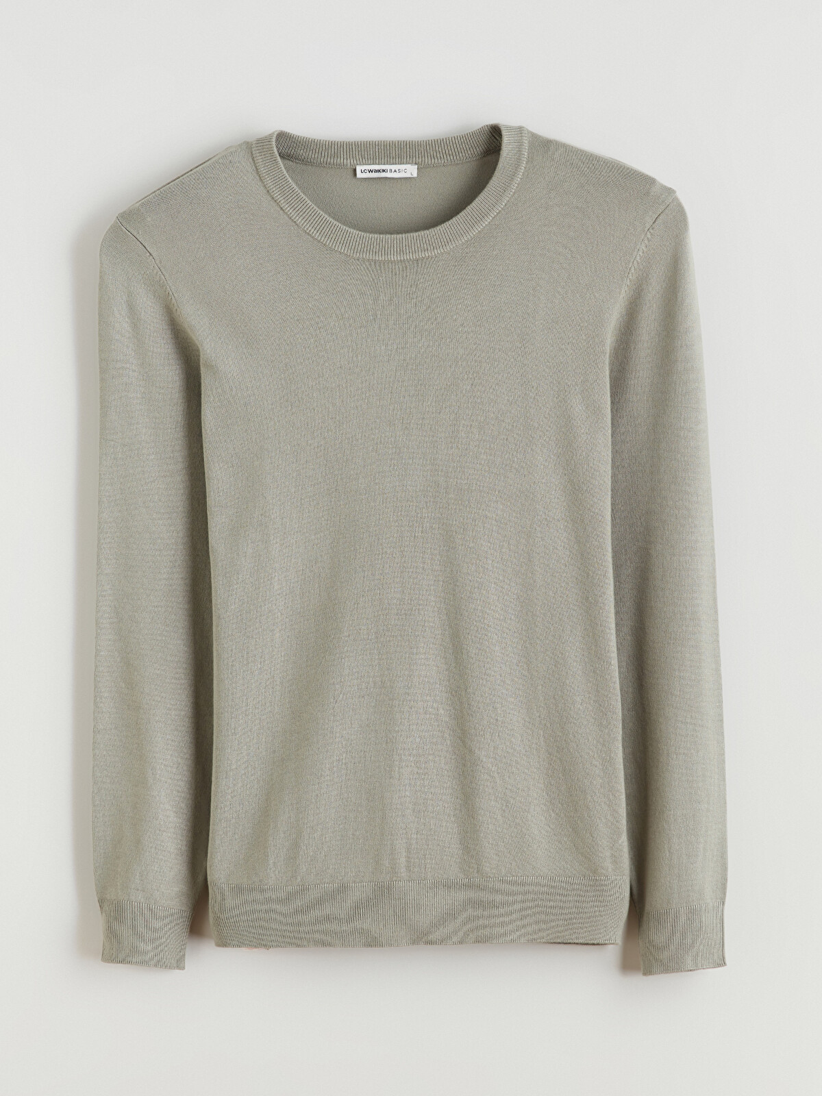 LCWAIKIKI Classic Crew Neck Long Sleeve Men's Tricot Sweater