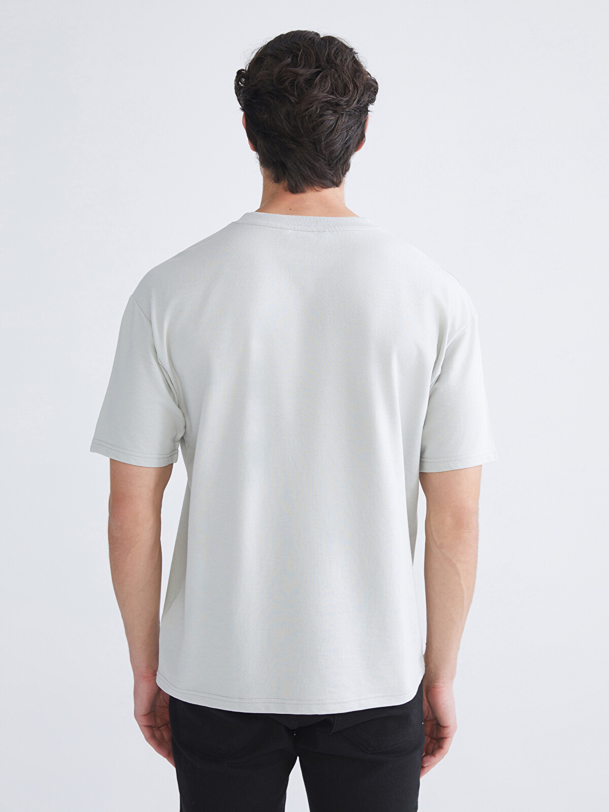 XSIDE Crew Neck Short Sleeve Men's Sweatshirt - W52543Z8-VKT | LC