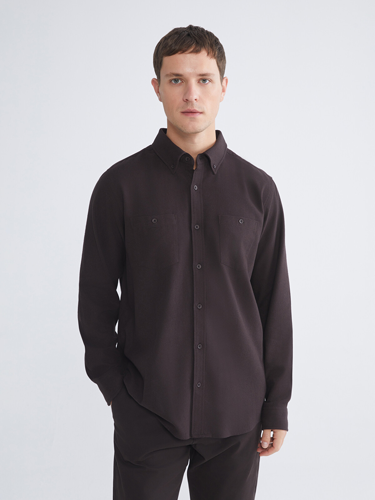 LCWAIKIKI Classic Regular Fit Uzun Kollu Gabardin Erkek Gömlek