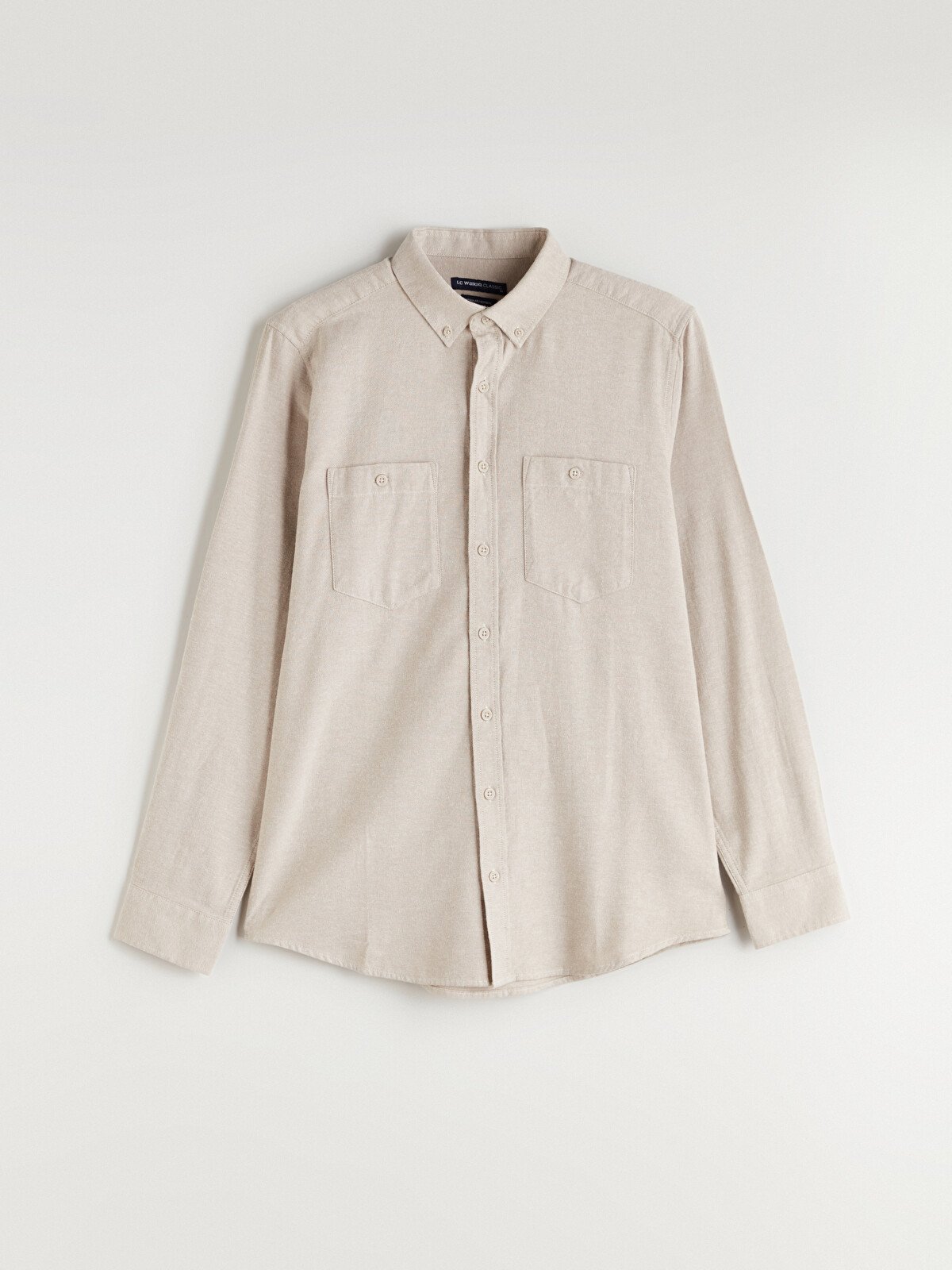 LCWAIKIKI Classic Regular Fit Uzun Kollu Gabardin Erkek Gömlek