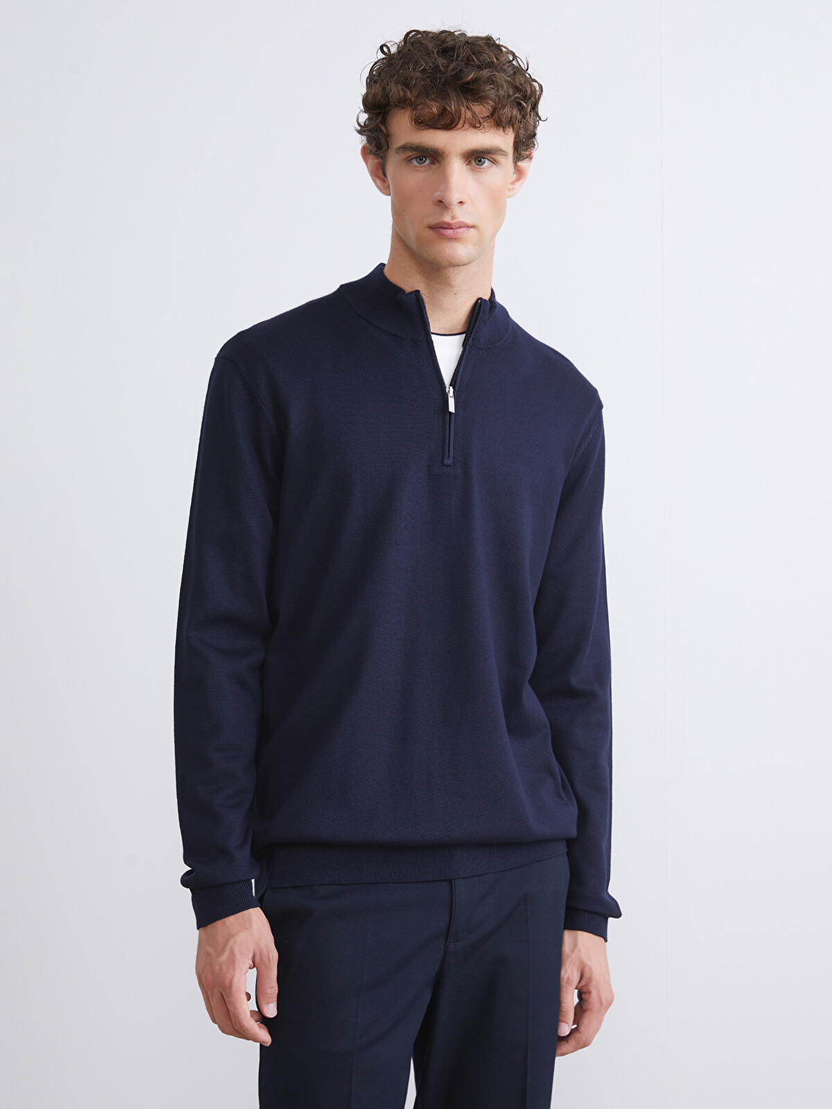 SOUTHBLUE Funnel Neck Men's Knitwear Sweater - W53049Z8-RFH | LC