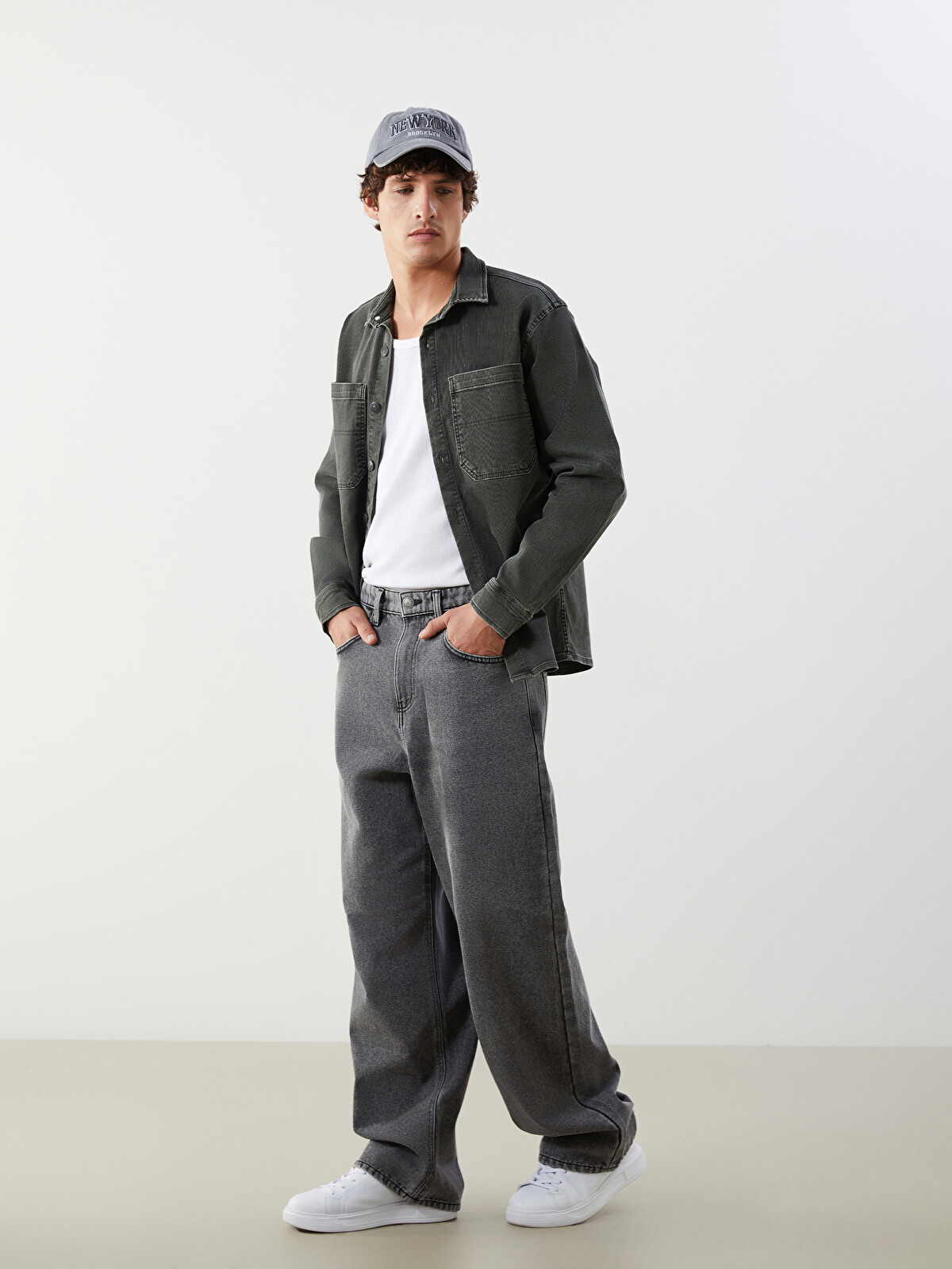 LCW Jeans Baggy Fit Erkek Jean Pantolon - W53208Z8-M0U | LC Waikiki