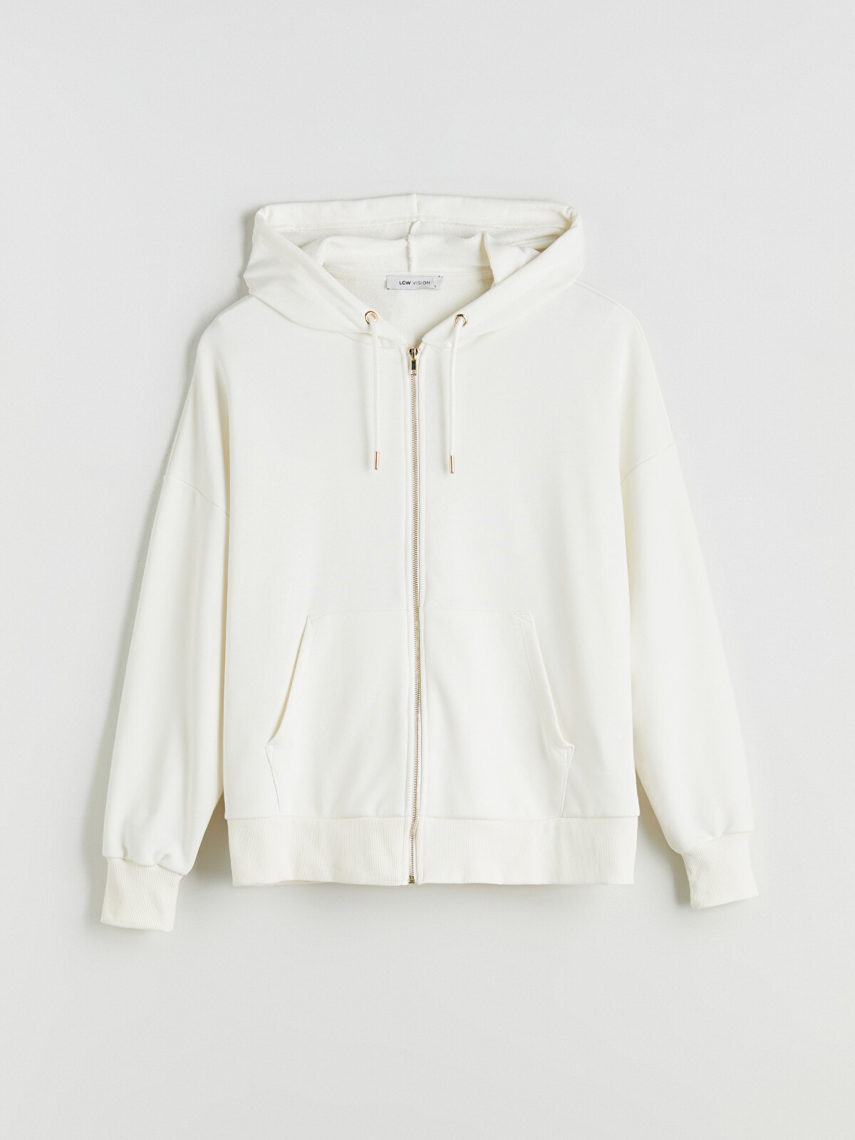 LCW Vision Hooded Oversize Women's Zipper Sweatshirt - W53318Z8