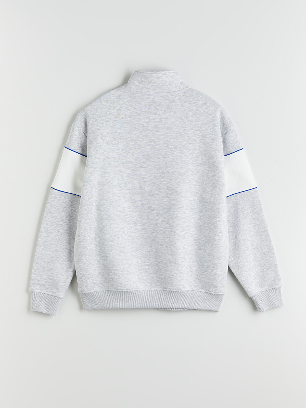 XSIDE Beyaz Dik Yaka Renk Bloklu Erkek Sweatshirt - W53744Z8-847 | LCW