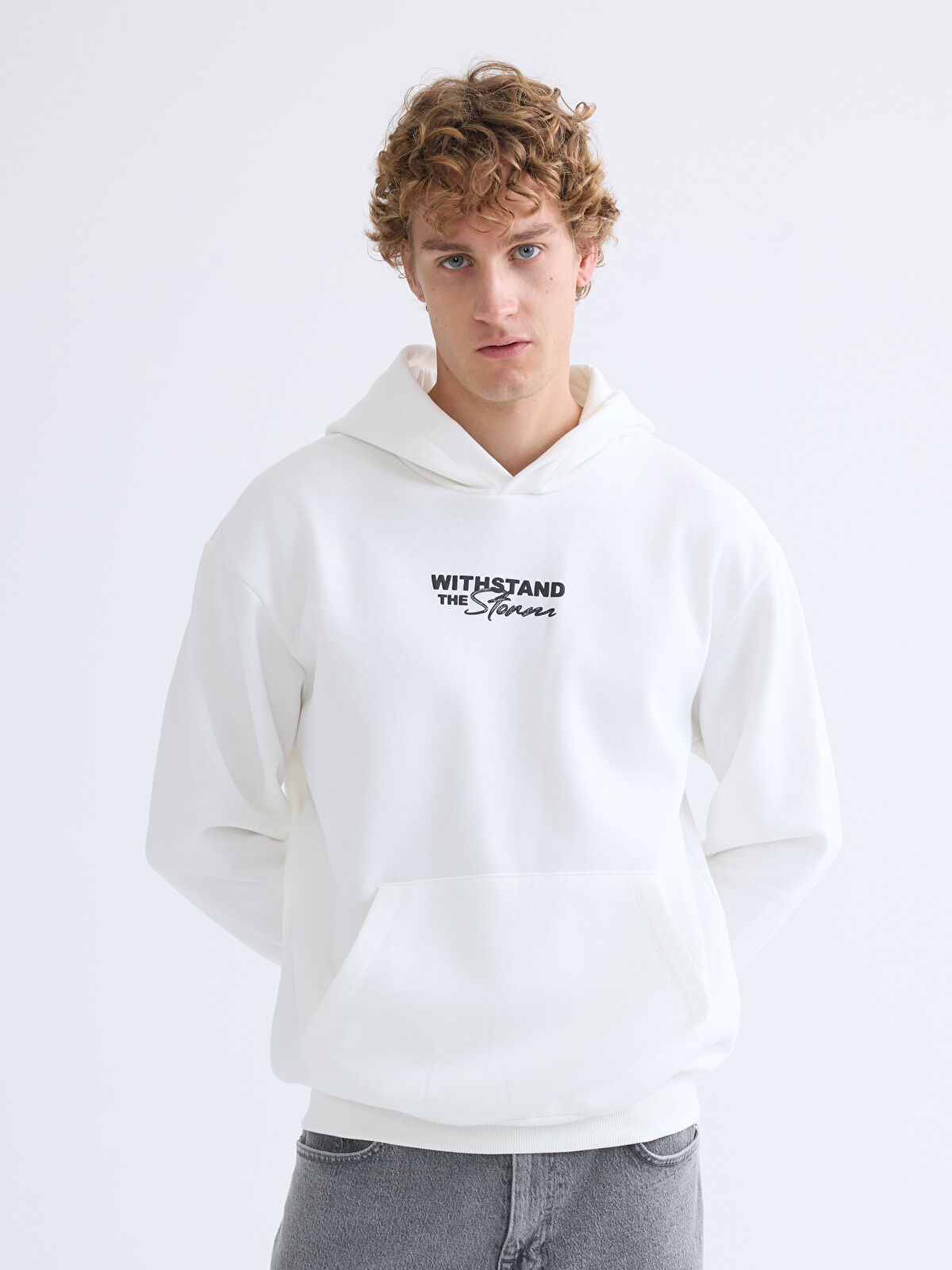 即日発送Awich THE UNION hoodie White XLサイズ XSIDE Ekru Uzun Kollu Baskılı Erkek Hoodie - W53947Z8-R9J | LCW