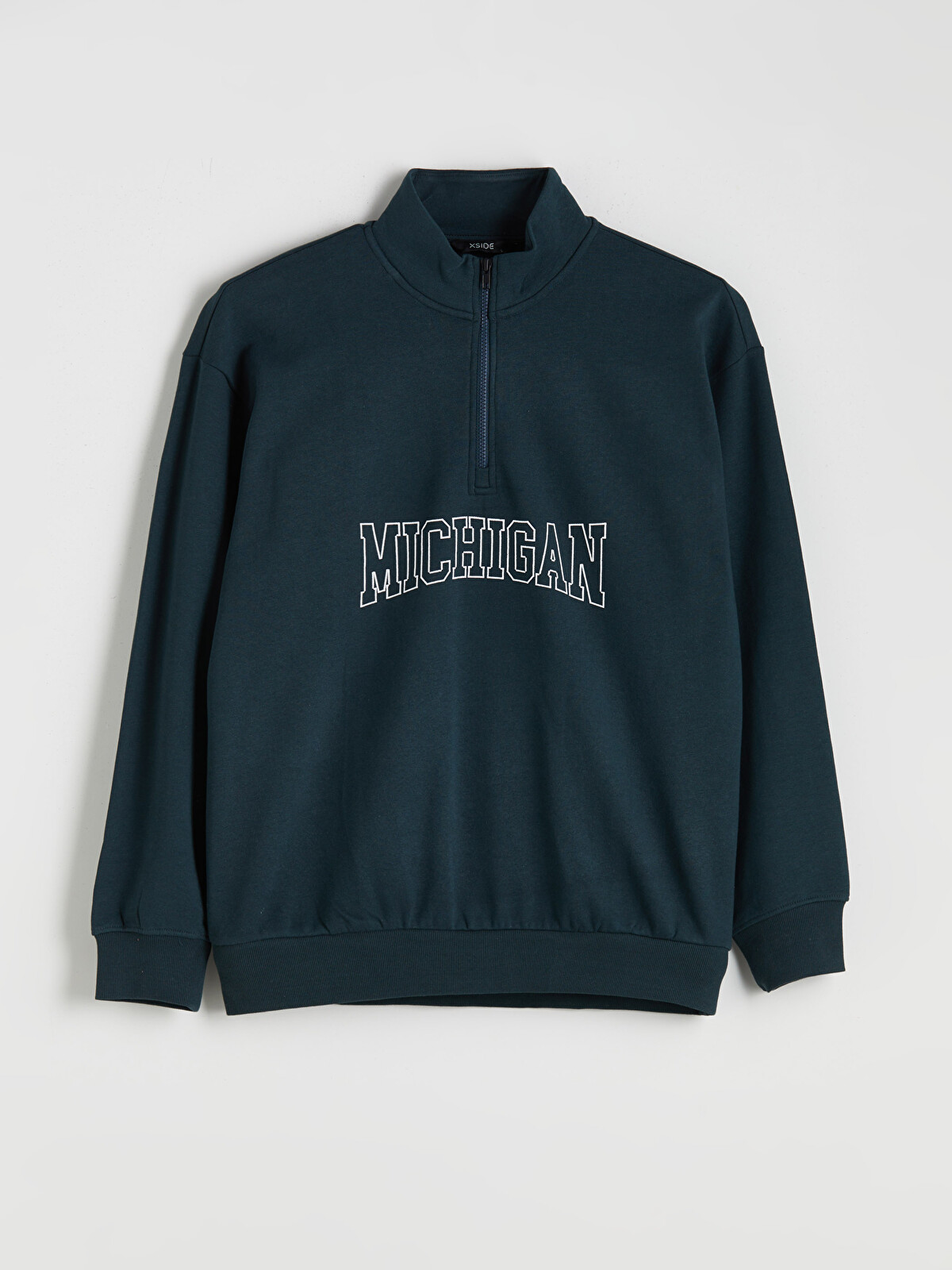 XSIDE Michigan Baskılı Dik Yaka Baskılı Erkek Sweatshirt