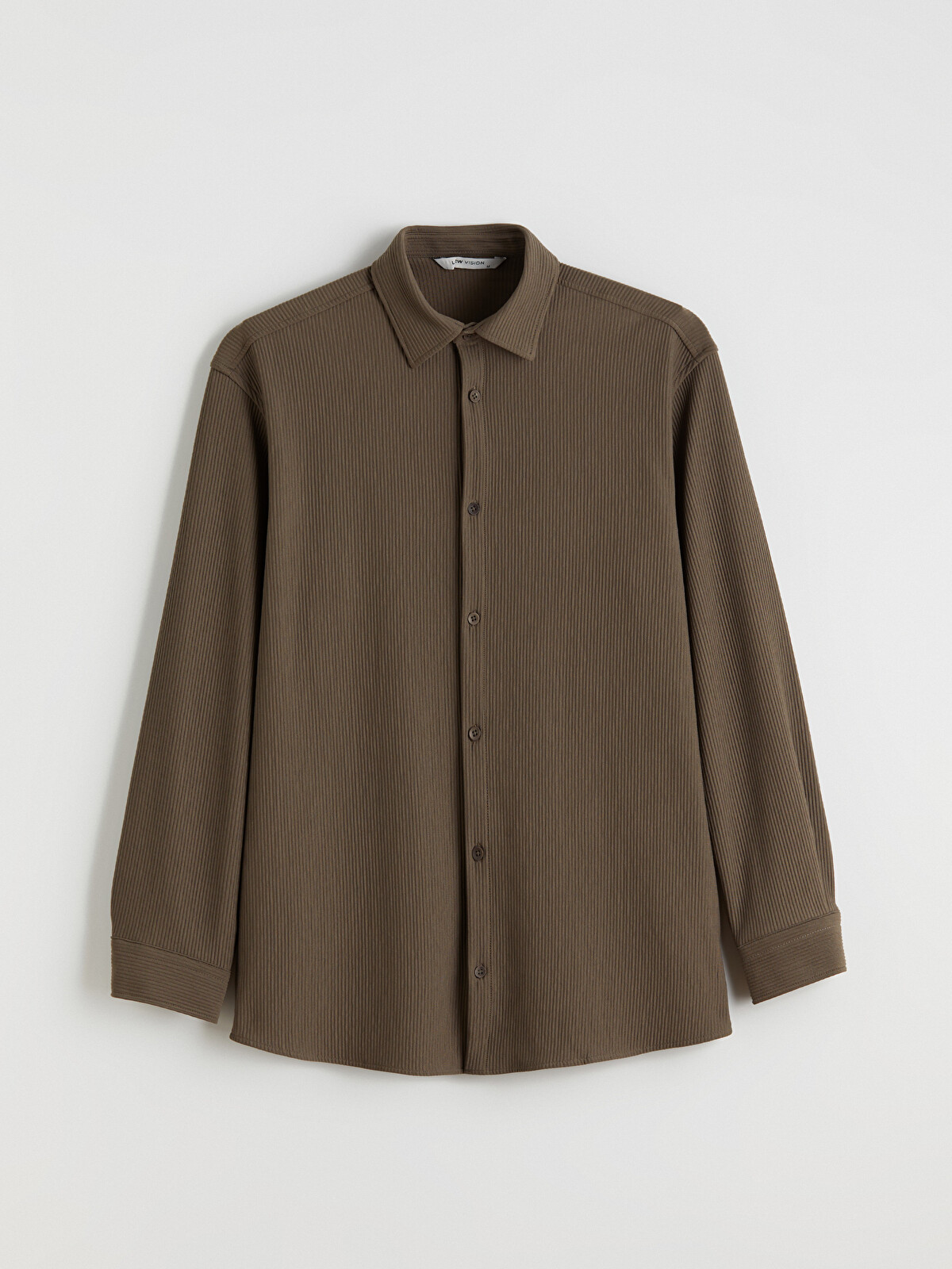 LCW Vision Relaxed Fit Long Sleeve Men's Shirt - W54488Z8-YZW - LC