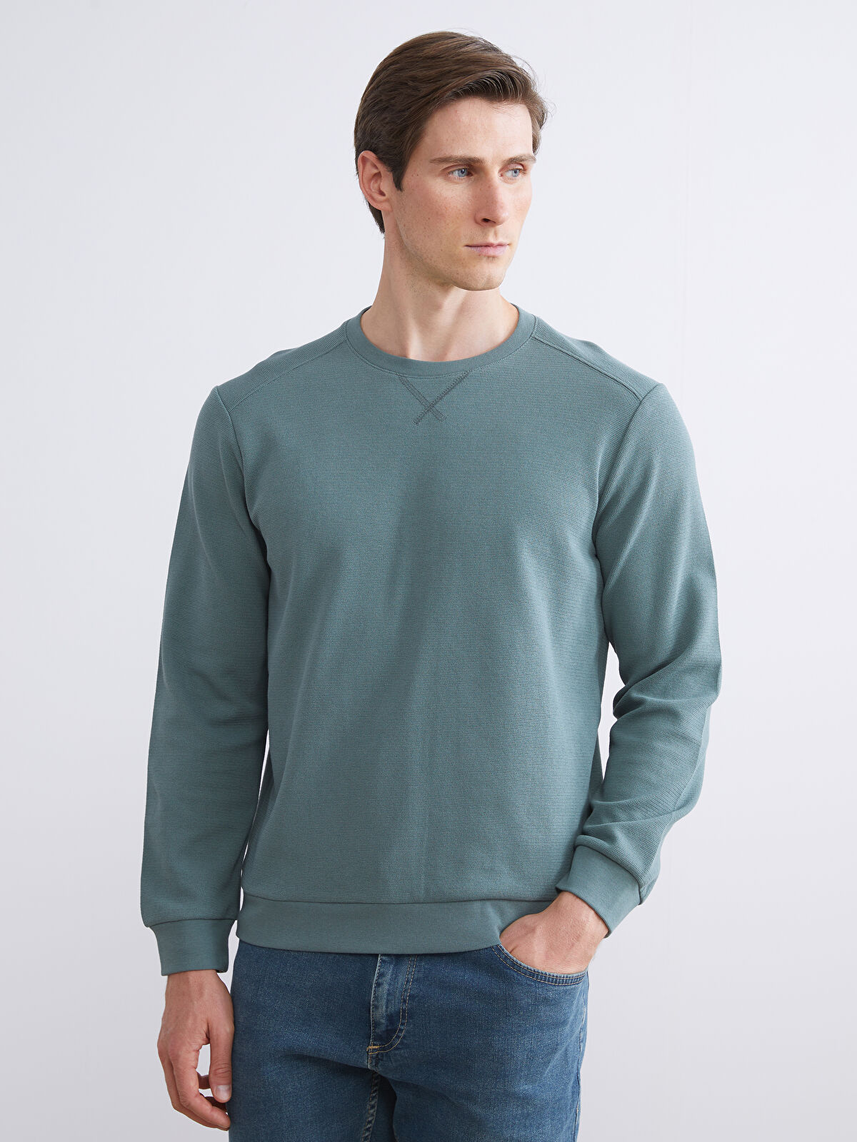 LC WAIKIKI Crew Neck Men's Sweatshirt -W54515Z8-H9D - LC Waikiki