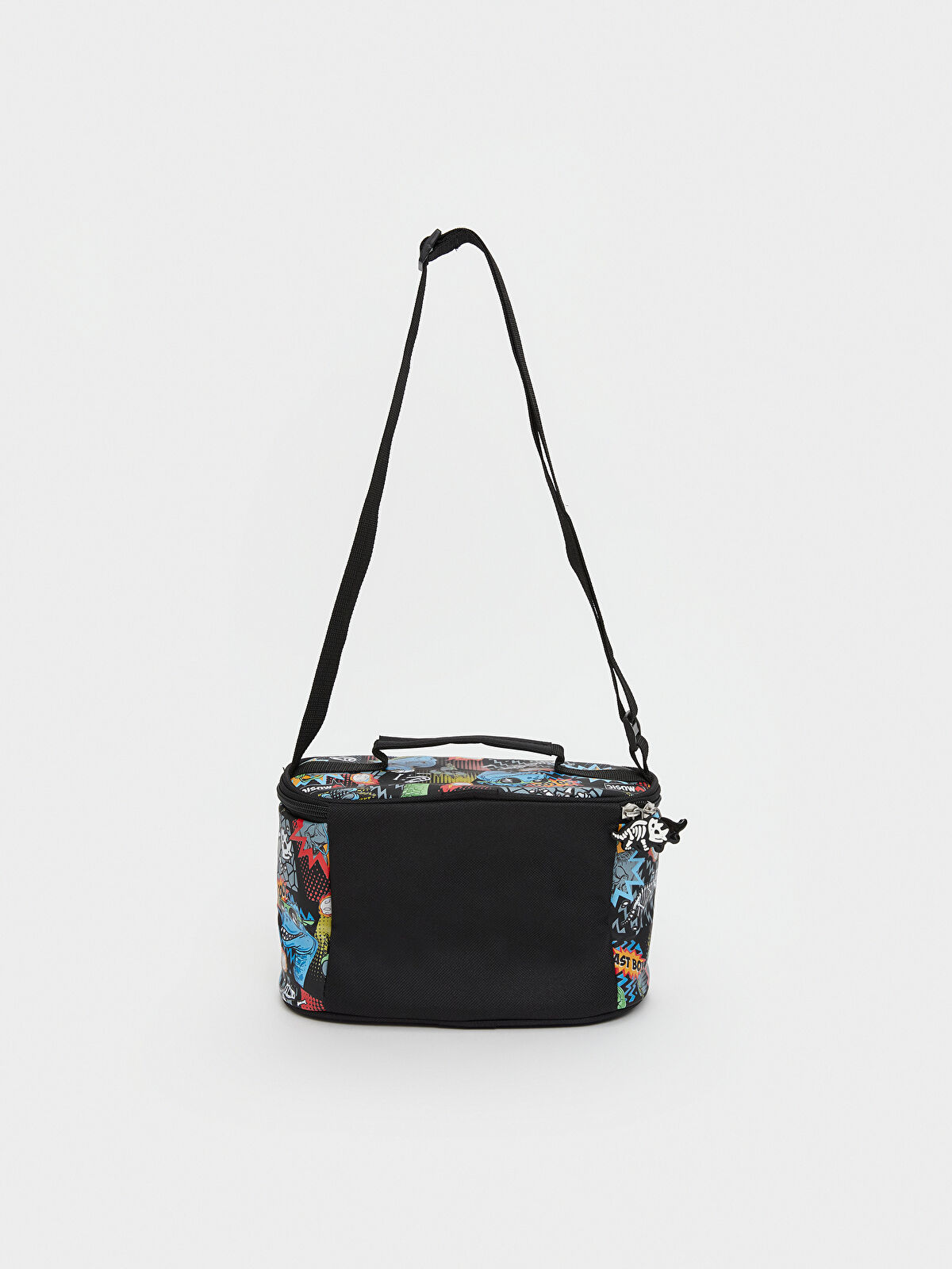 LCW ACCESSORIES Siyah Dinozor Baskılı Erkek Çocuk Beslenme Çantası