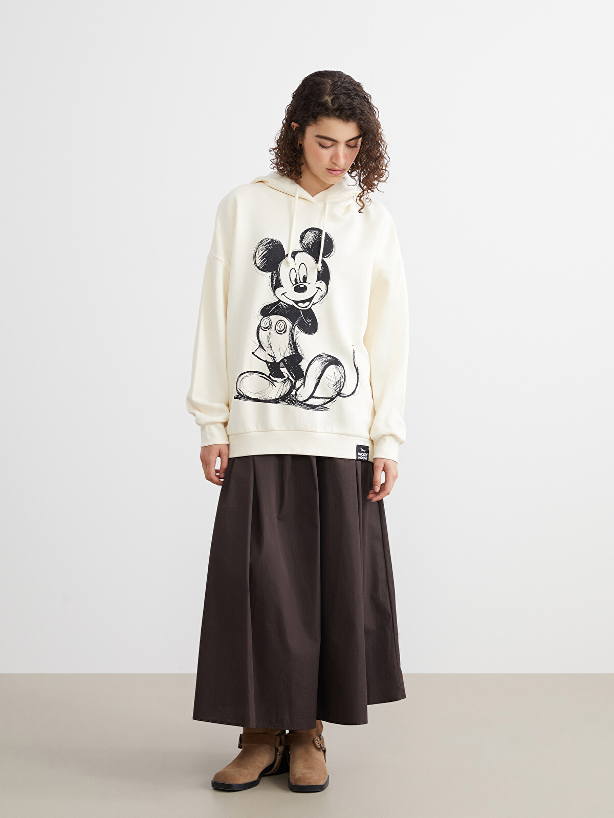 XSIDE Mickey Mouse Printed Women's Thick Hoodie - W54746Z8-YJL
