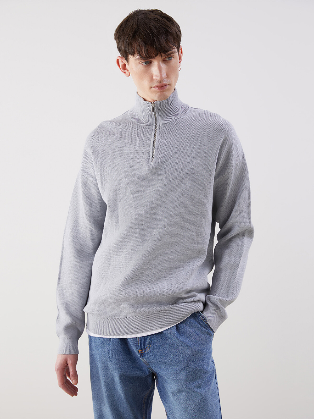 XSIDE Funnel Neck Men's Sweater - W54830Z8-VVK | LC Waikiki