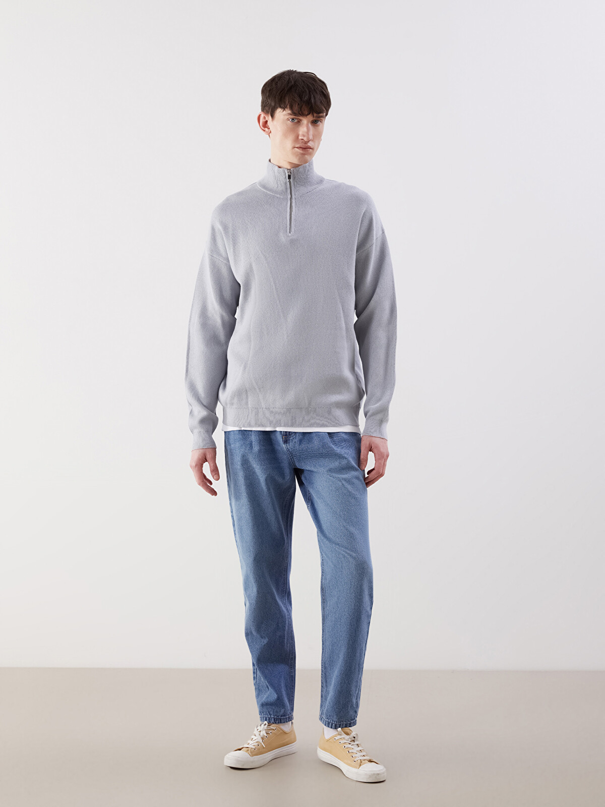 XSIDE Funnel Neck Men's Sweater - W54830Z8-VVK | LC Waikiki