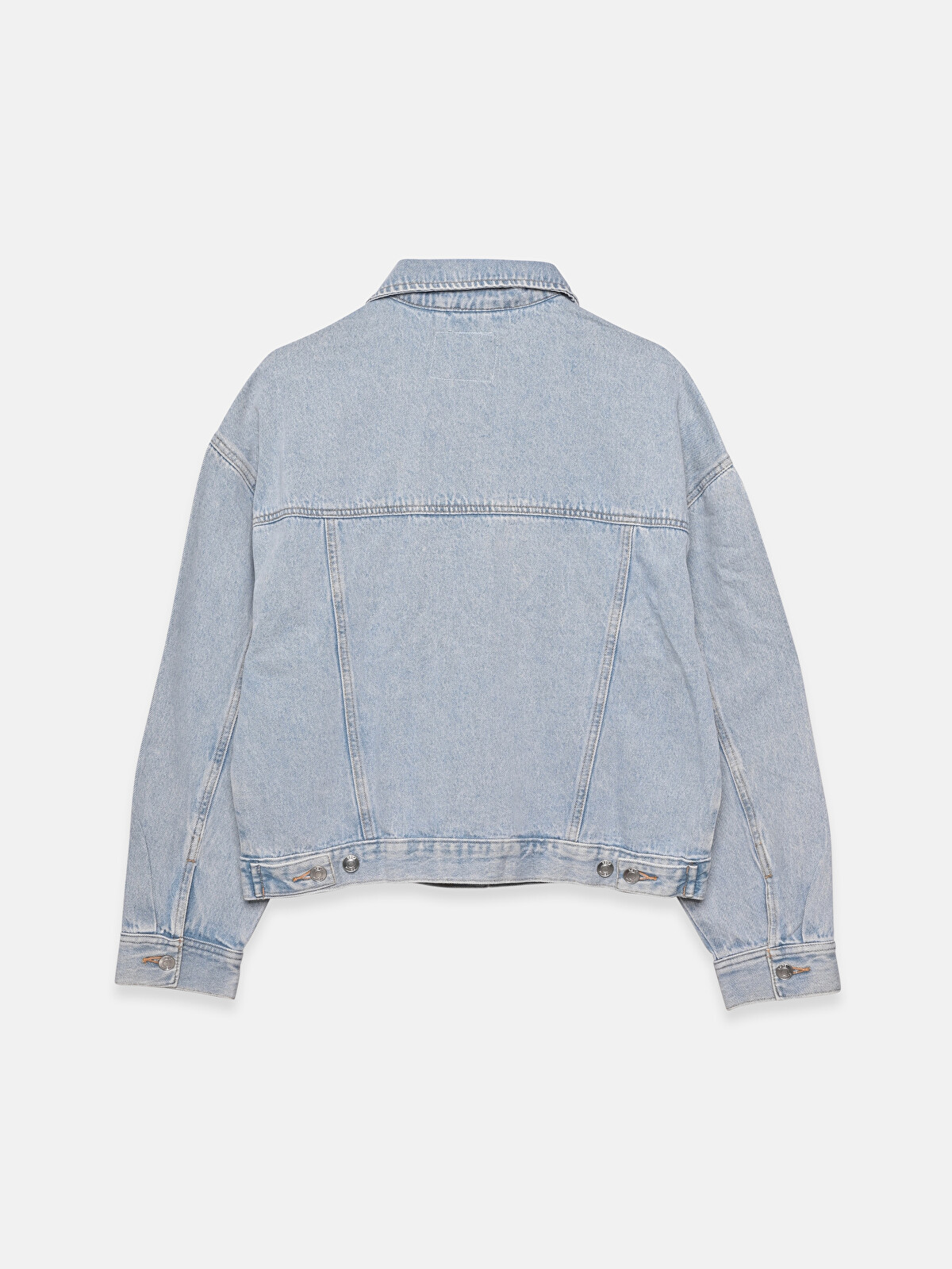 XSIDE Jacket Collar Standard Fit Long Sleeve Women's Jean Jacket