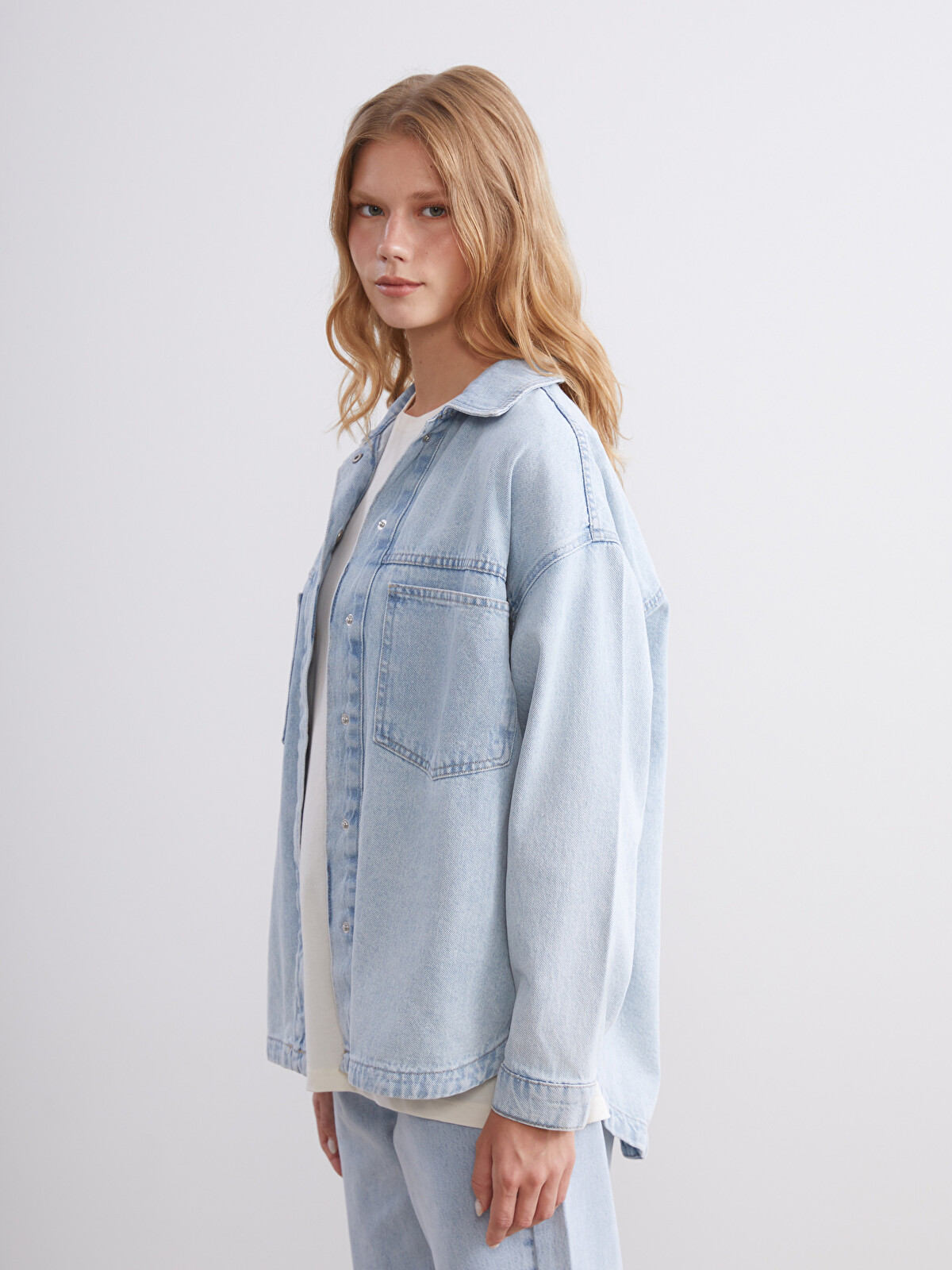 XSIDE Geacă din Denim pentru Femei cu Guler - W54855Z8-S54 - LC