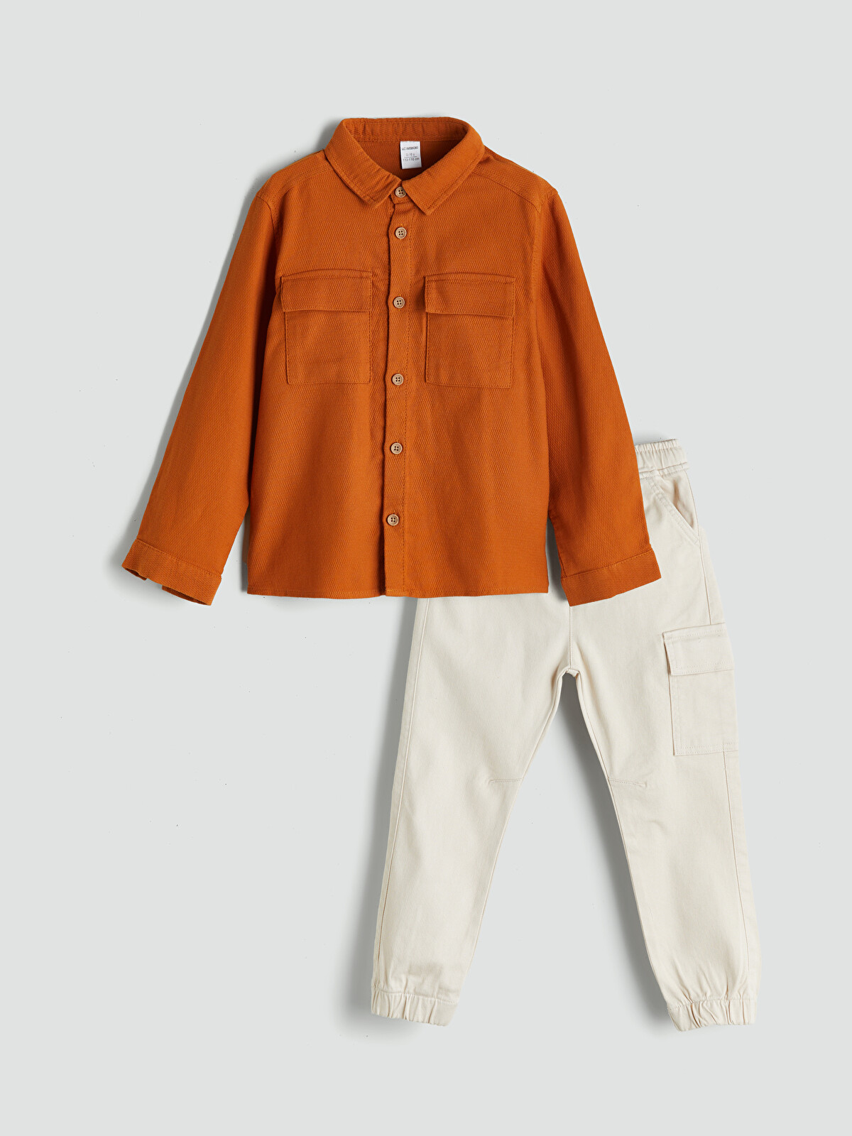 LCW Kids Basic Boys' Shirt And Trousers 2 Pack - W54917Z1-H0L | LC