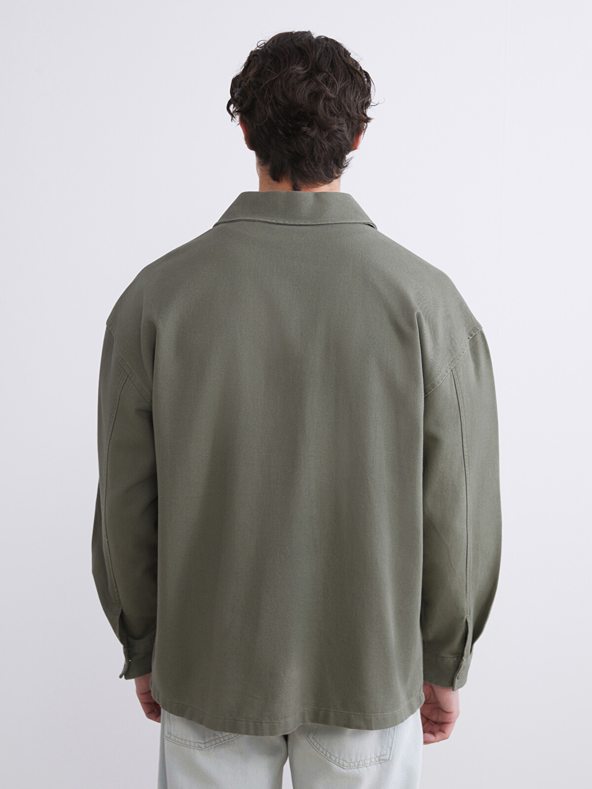 XSIDE Rahat Kalıp Gabardin Erkek Gömlek Ceket - W55324Z8-CRR | LC