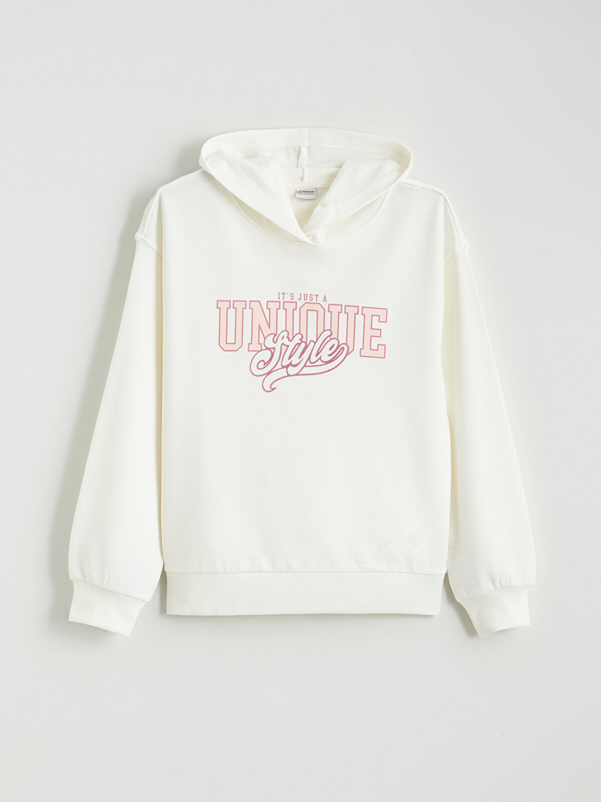 LCW Kids Hooded Printed Girls' Sweatshirt - W55551Z4-FDU - LC Waikiki