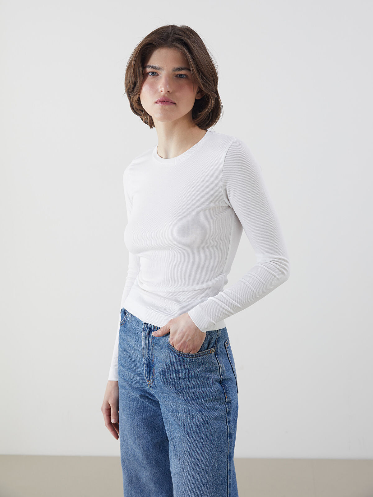 新品 BRIEFING CE MS NECK LOGO LS HIGHCK RF Circle Track Supply