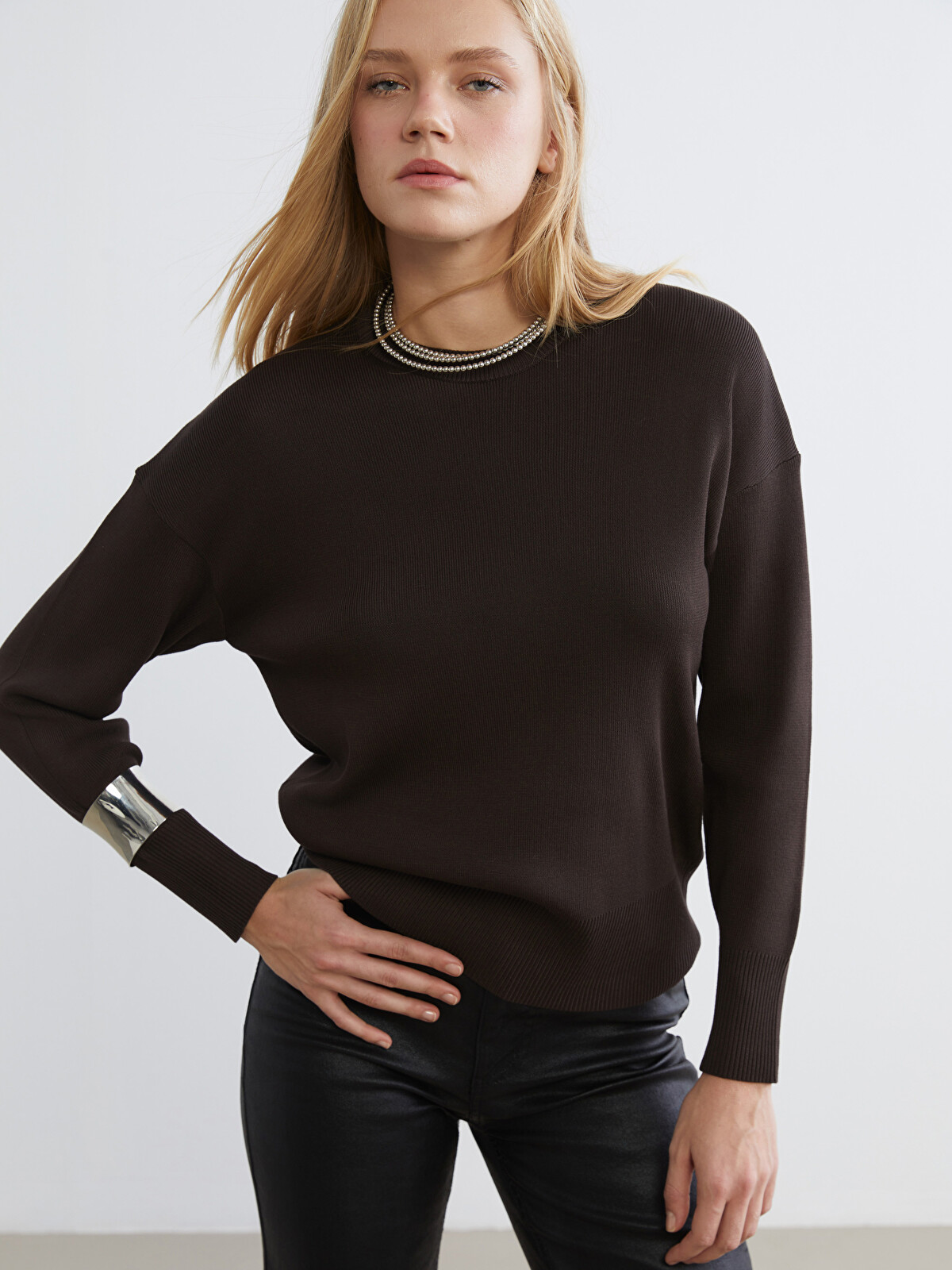 LCW Vision Crew Neck Women's Knitwear Sweater - W56069Z8-HCQ - LC
