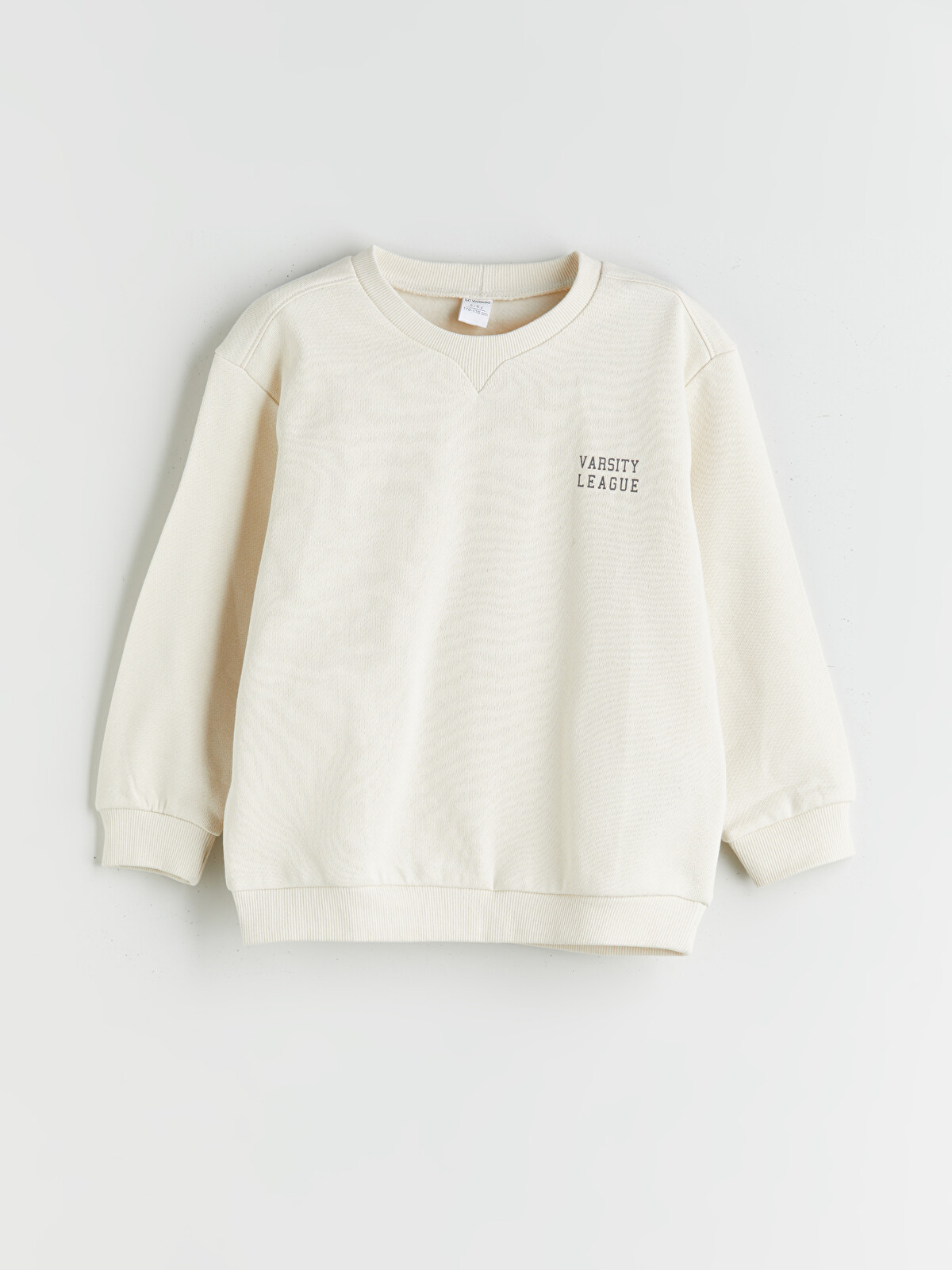 y.s⭐︎ LCW Kids Bej Bisiklet Yaka Baskılı Erkek Çocuk Sweatshirt