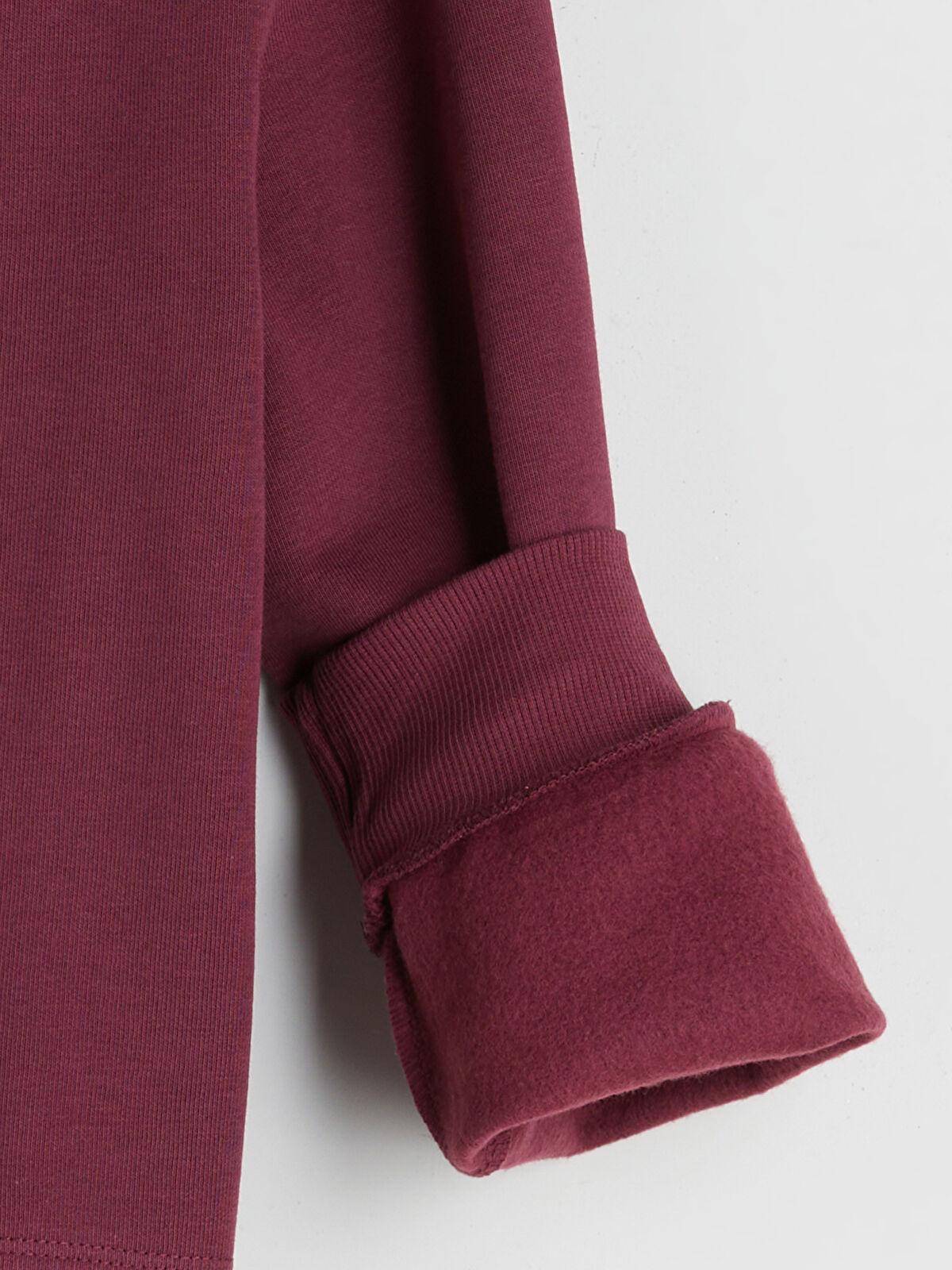 LCW Kids Mürdüm Bisiklet Yaka Baskılı Kız Çocuk Sweatshirt