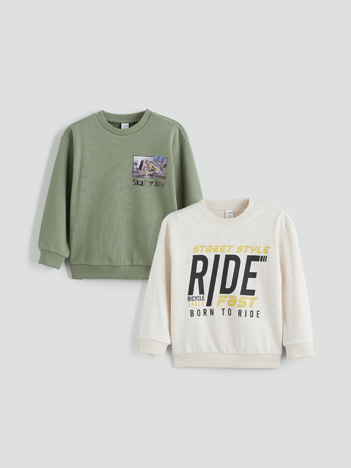 LCW Kids Printed Boys' Sweatshirt 2 Pack - W56626Z1-CX8 | LC Waikiki